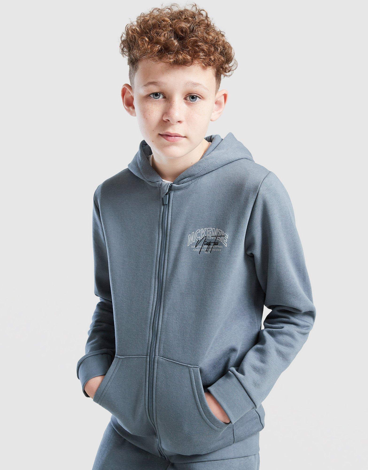 McKenzie Script Felpa Con Zip Intera Junior