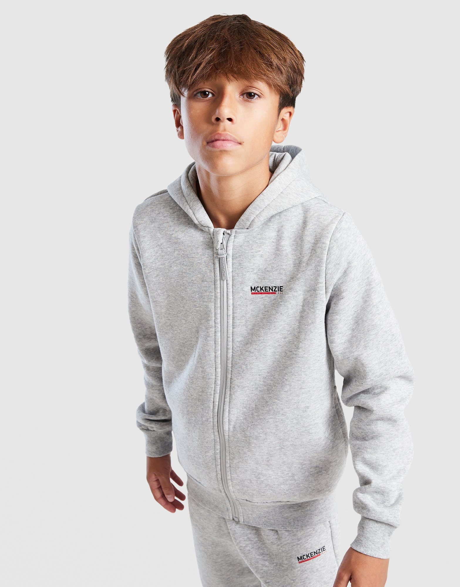 salsationウェア　Grey T415.Hooded Sweater Grijs McKenzie Essential Full Zip Hoodie Junior - JD Sports Nederland