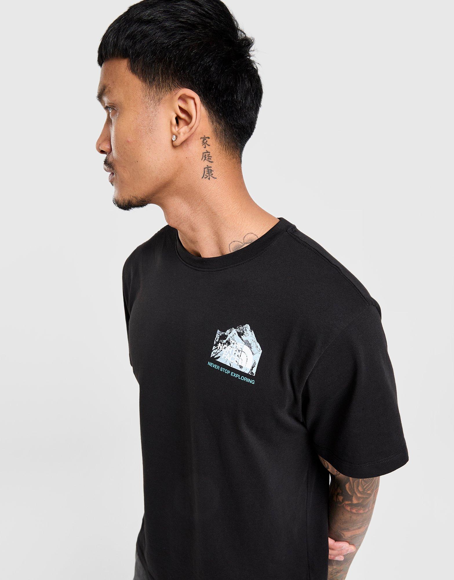 The North Face T Ctn F+b Dark Matter Blk/teal$