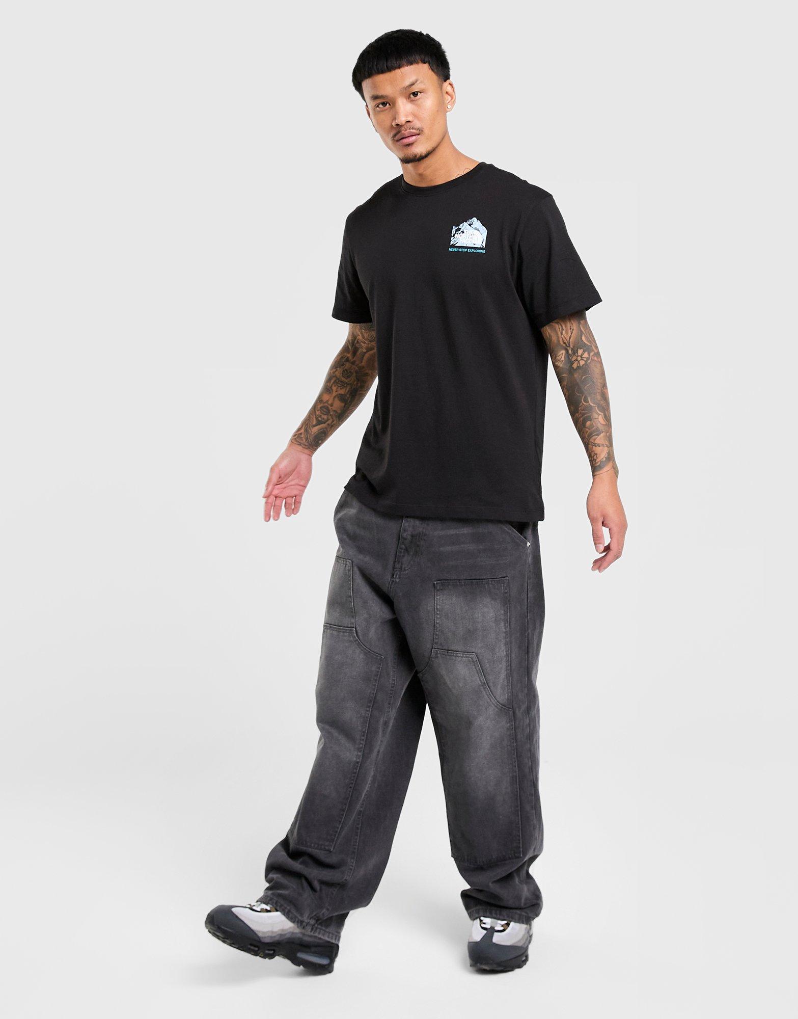 The North Face T Ctn F+b Dark Matter Blk/teal$