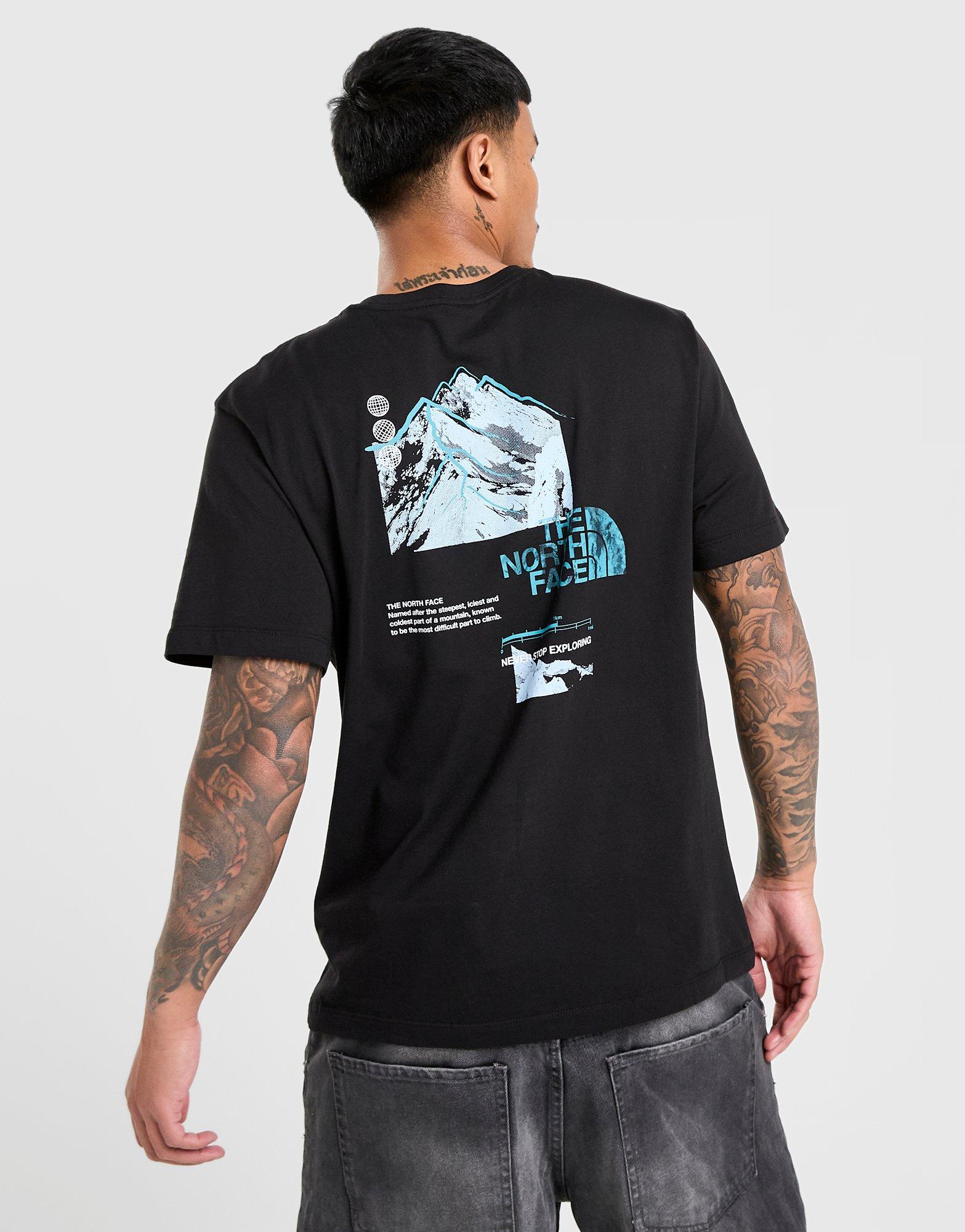 The North Face T Ctn F+b Dark Matter Blk/teal$