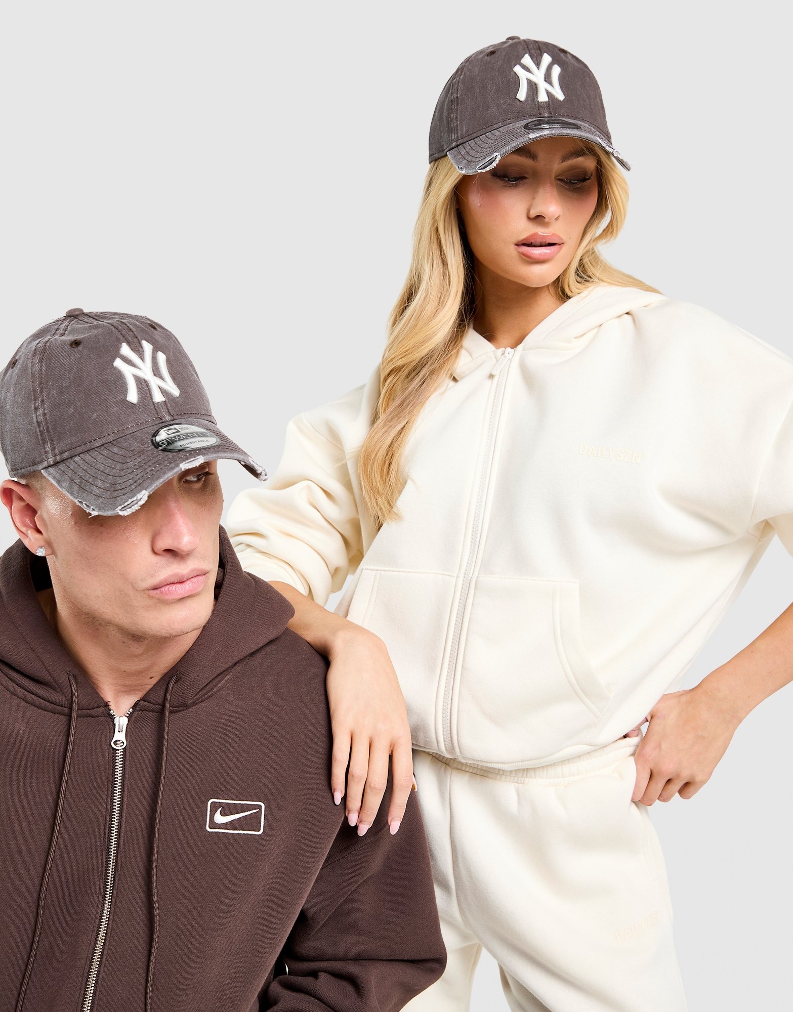 Grey New Era MLB New York Yankees Washed 9TWENTY Cap | JD Sports UK 