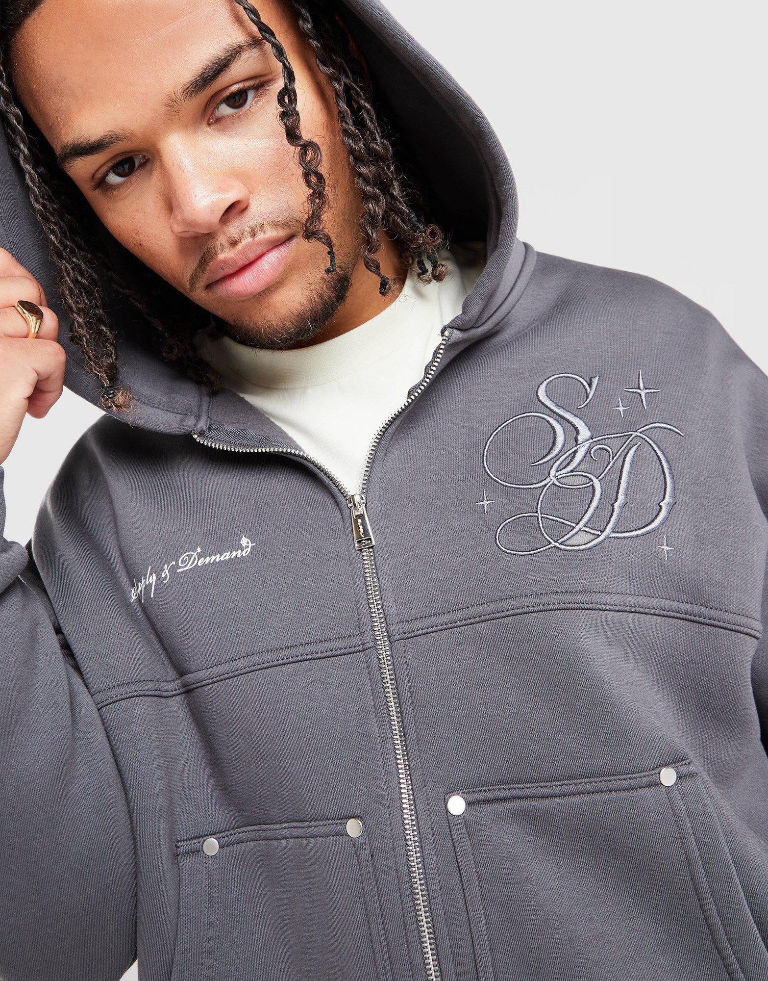 Grey Supply & Demand Austin 2 Full Zip Hoodie - JD Sports Global