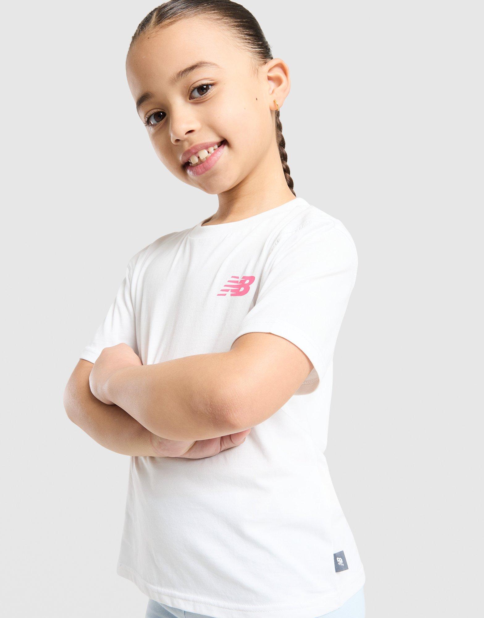 New Balance Girls' Sticker T-Shirt/Shorts Set Children