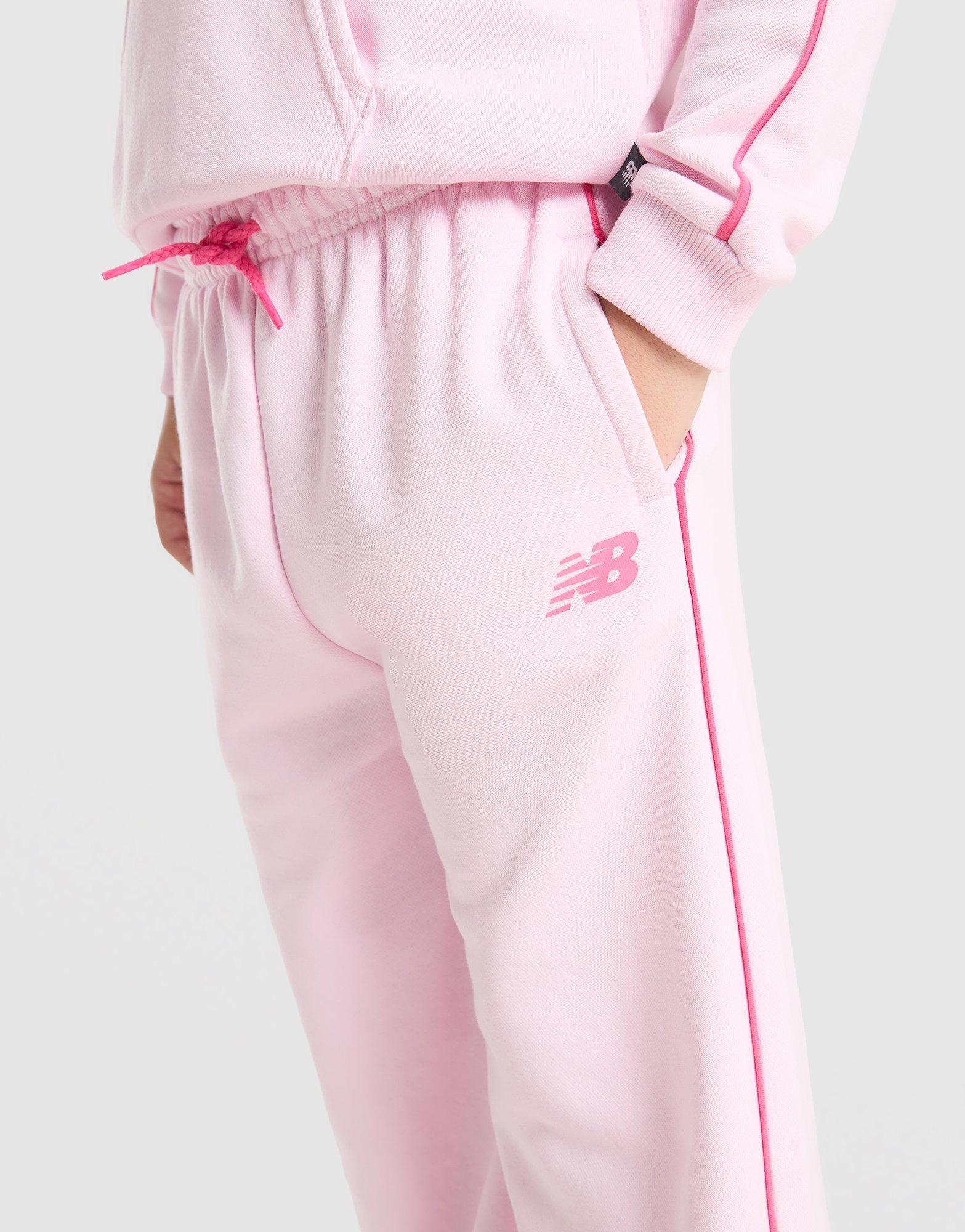 New Balance Girls' Piping Hooded Tracksuit Children