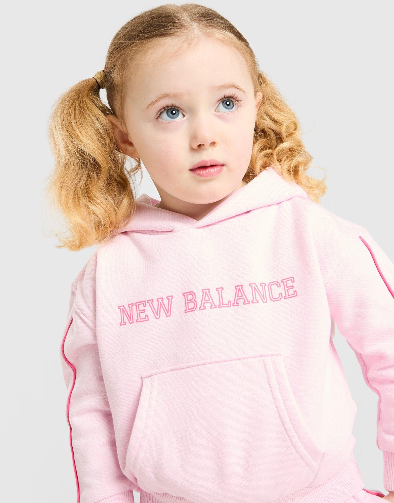 New Balance Girls' Piping Hooded Tracksuit Infant