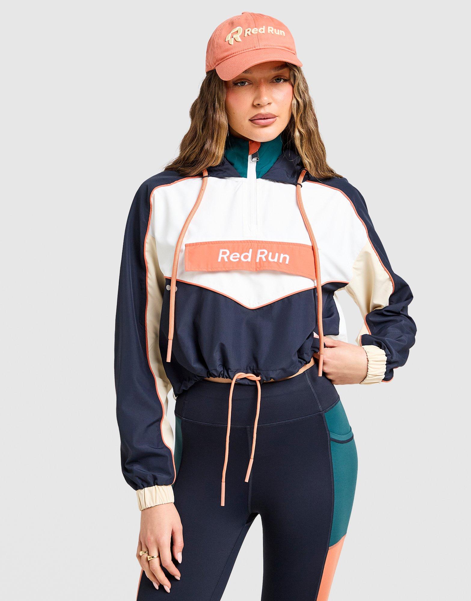 Red Run Activewear Elements Crop Windbreaker