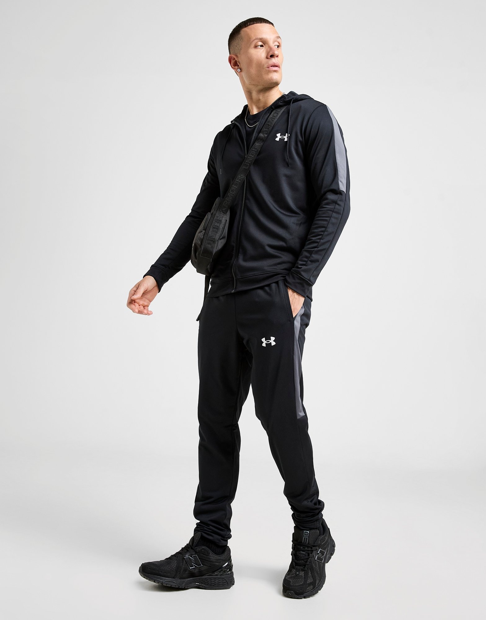 Buy Black Polyester Track Pants For Men Online – JEFFA