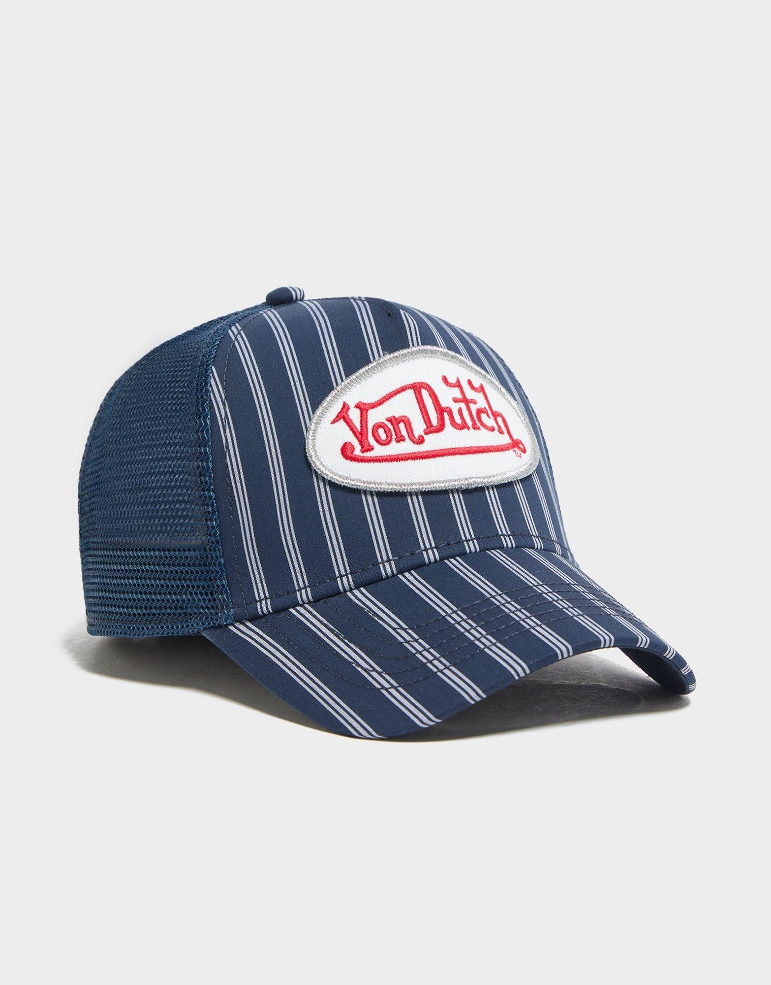 Von Dutch Stripe Trucker Cap