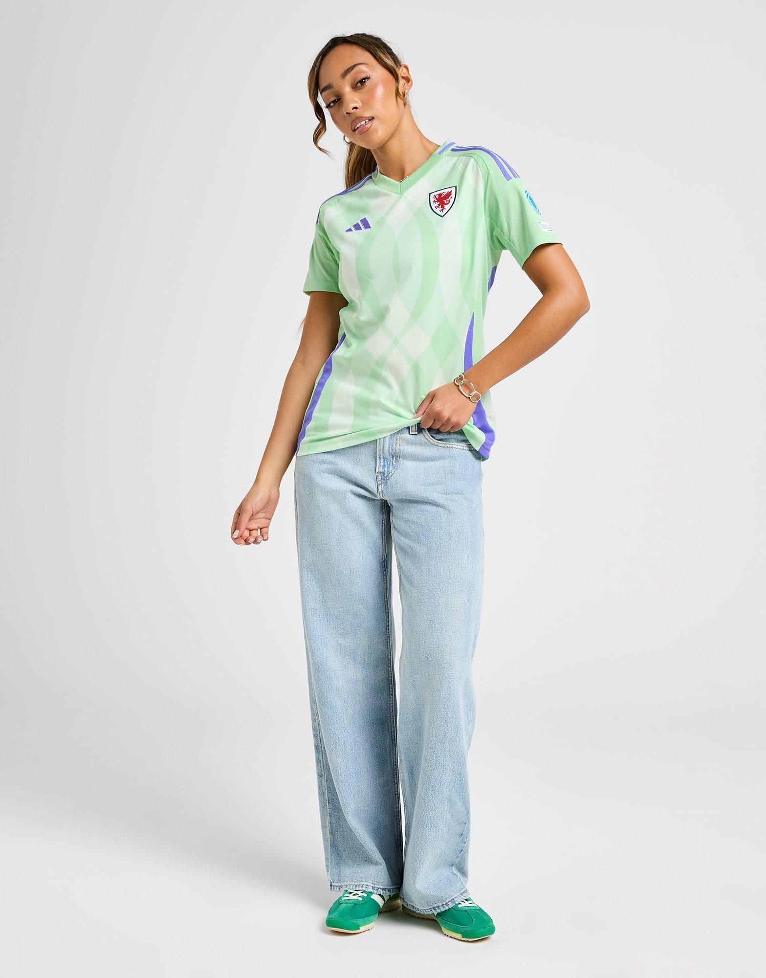 adidas Wales WEC 2025 Badge Auswärts Shirt Damen