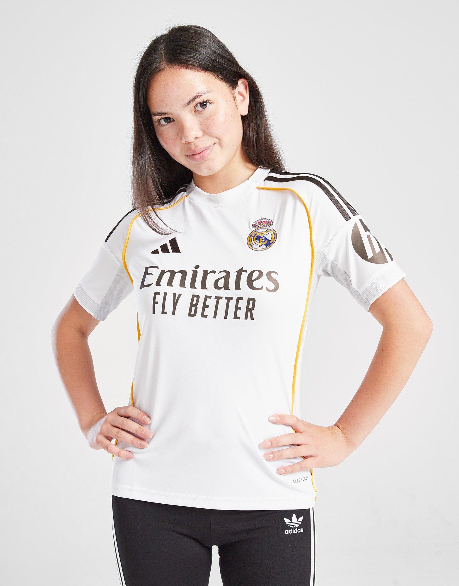 White adidas Real Madrid 2025/26 Bellingham #5 Home Shirt