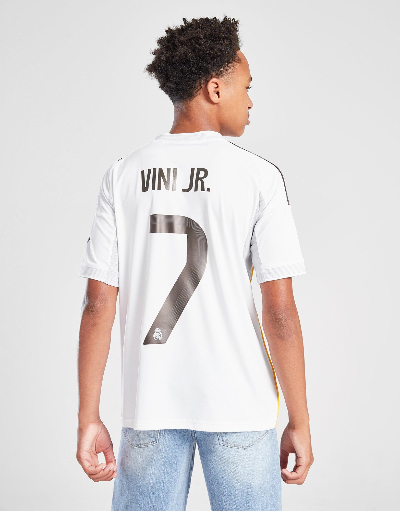 White adidas Real Madrid 2025/26 Vini Jr #7 Home Shirt