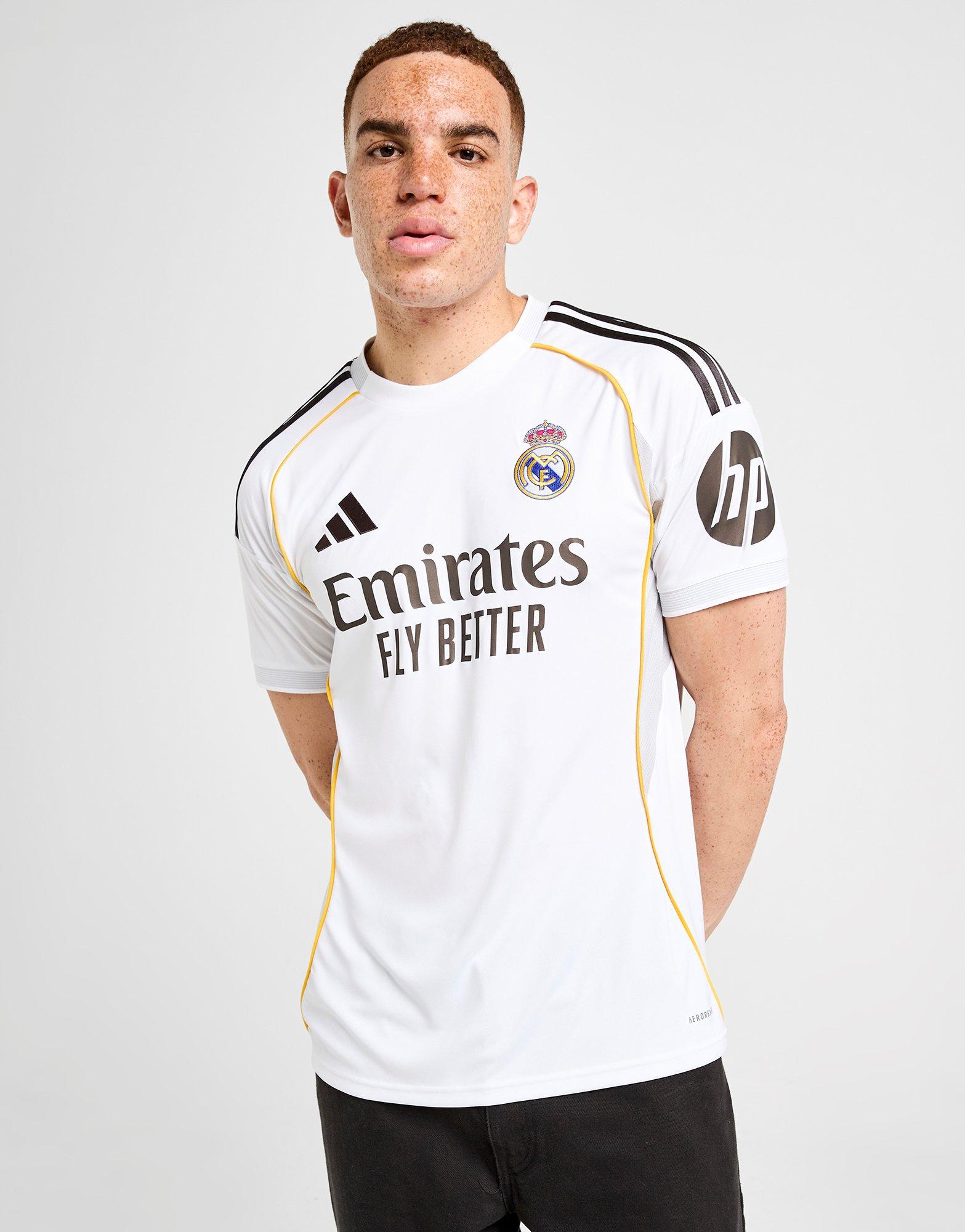 White adidas Real Madrid 2025/26 Vini Jr #7 Home Shirt - JD