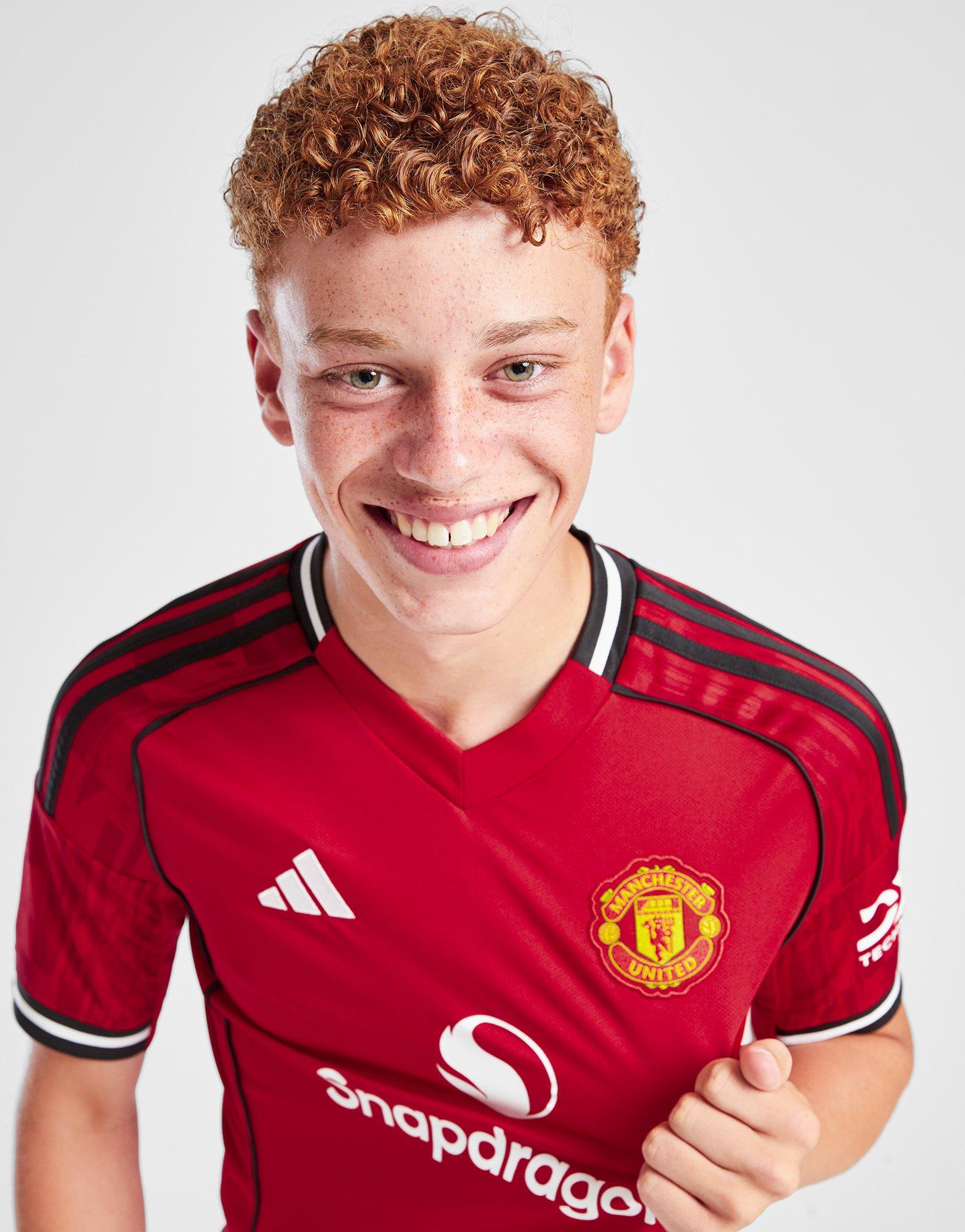 adidas Manchester United FC 25/26 Fernandes Home Shirt JR