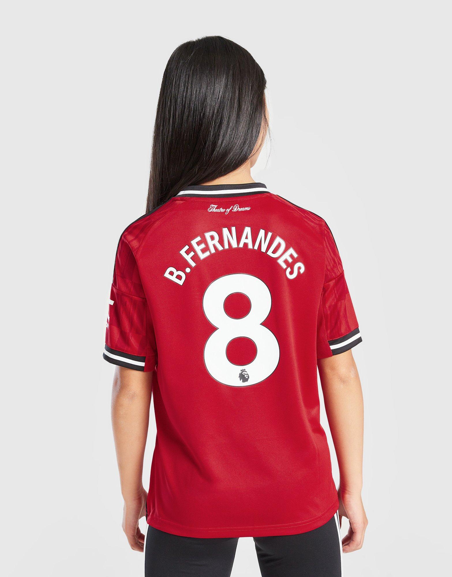 adidas Manchester United FC 25/26 Fernandes Home Shirt JR