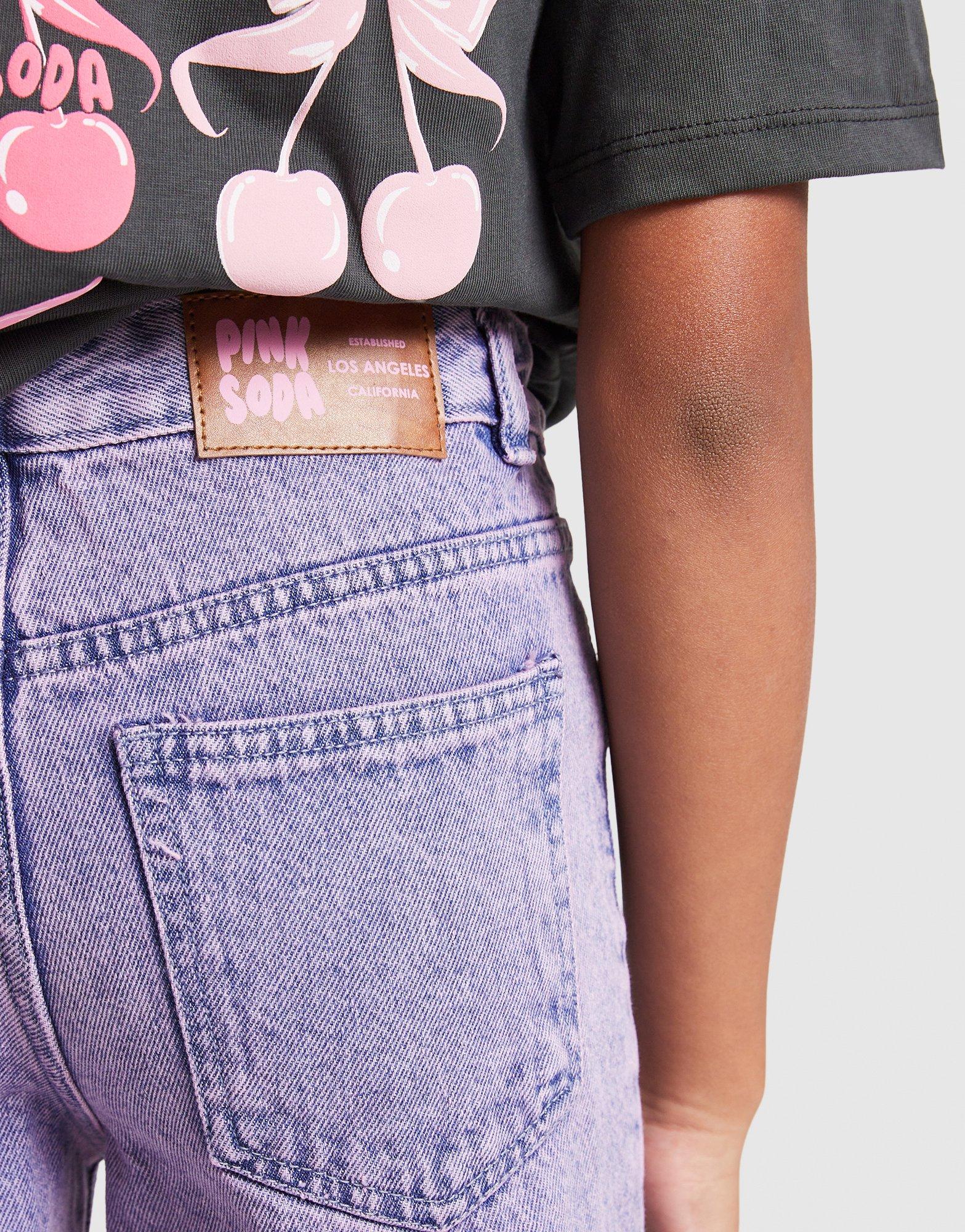 Pink Soda Sport Girls' Turn Up Jeans Junior