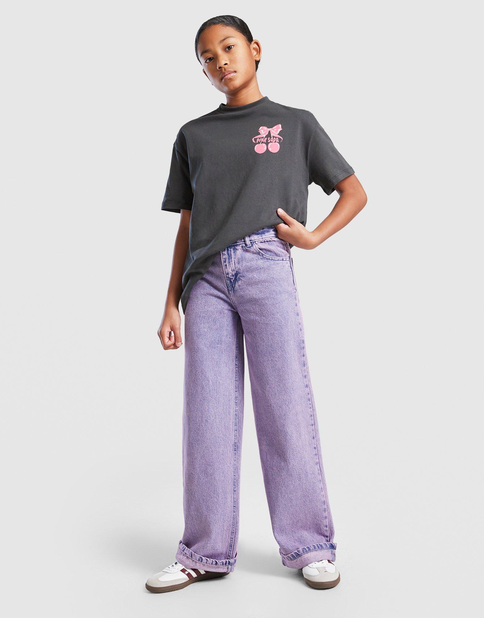 Pink Soda Sport Girls' Turn Up Jeans Junior