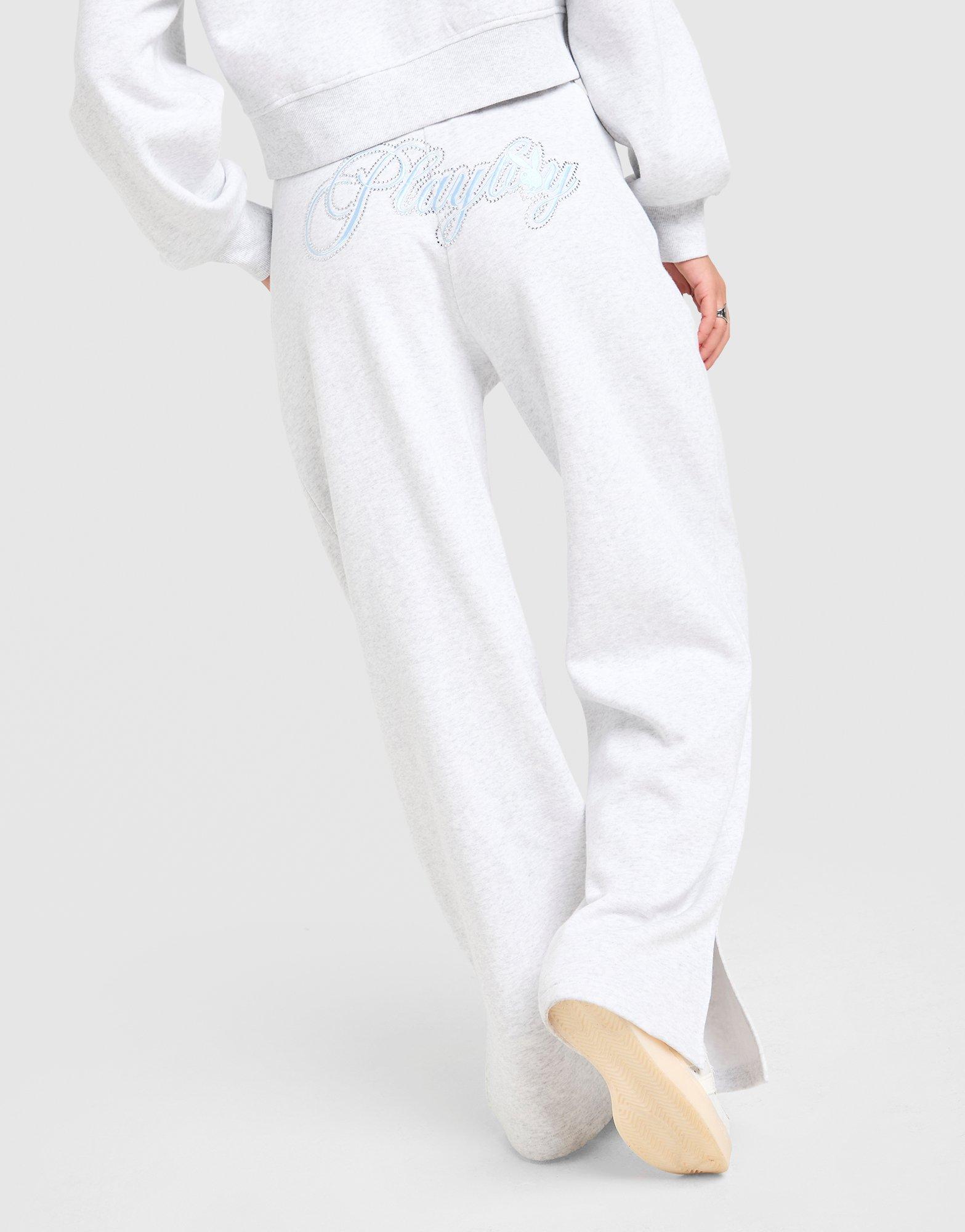 Playboy Diamante Wide Leg Joggers