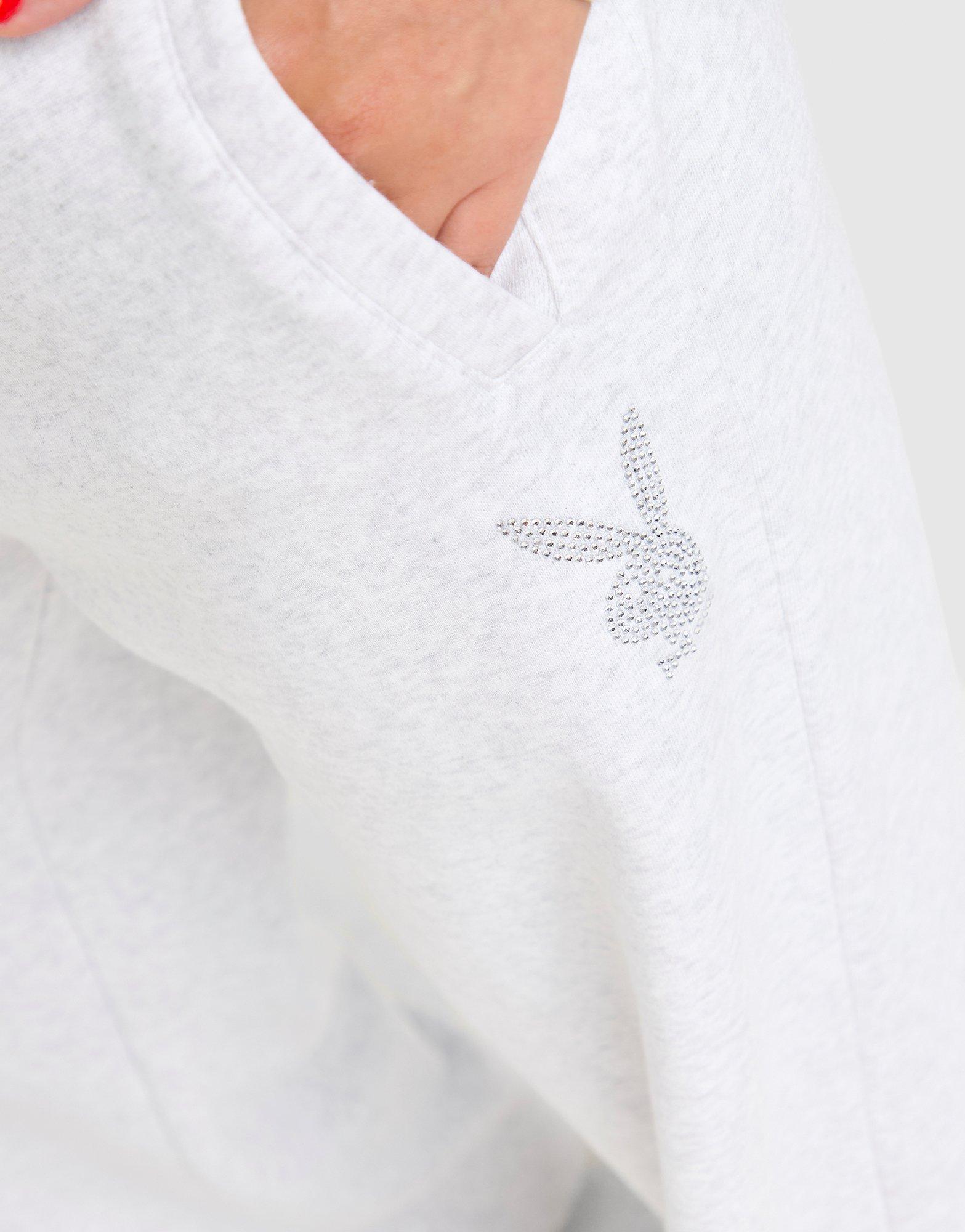 Playboy Diamante Wide Leg Joggers