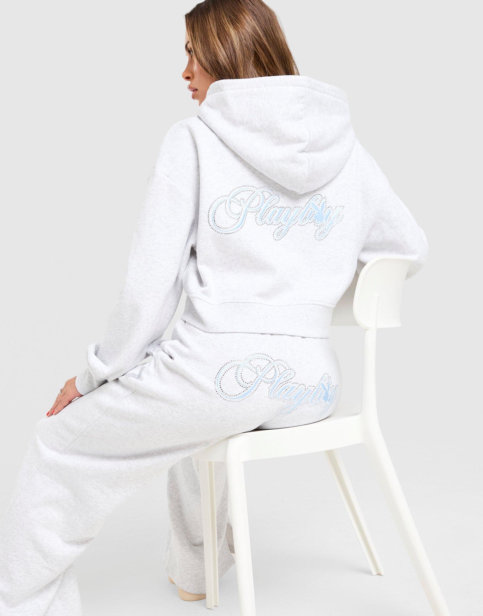 Playboy Pantaloni della tuta Wide Leg Diamante