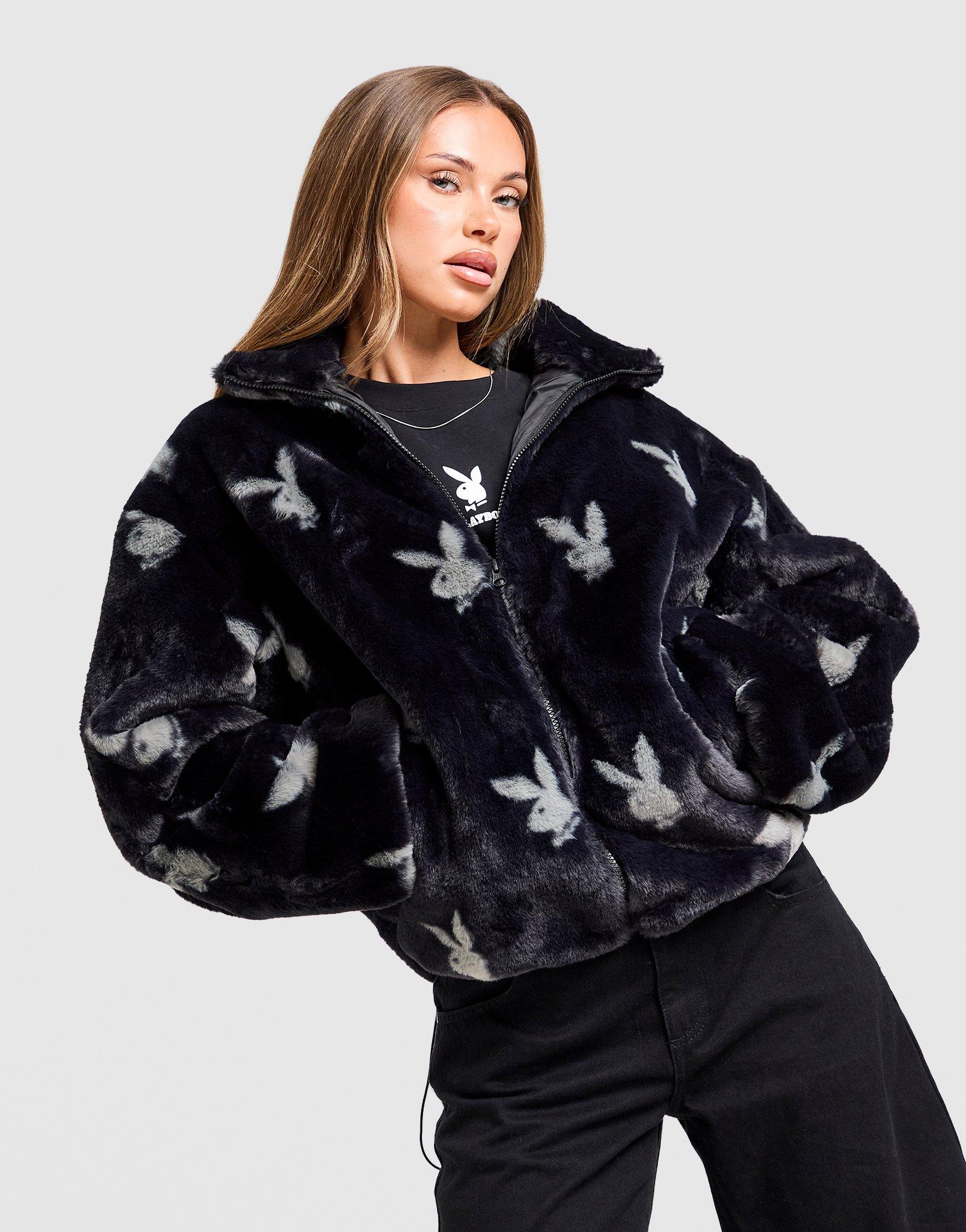Playboy Giacca Bunny Fur All Over Print