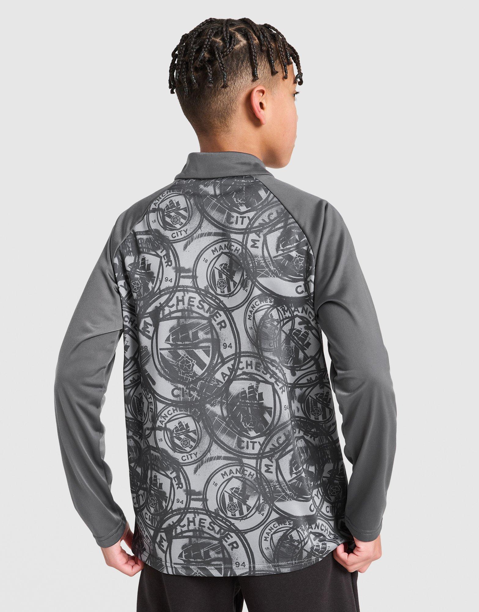 PUMA Manchester City FC Warm Up 1/4 Zip Top Junior