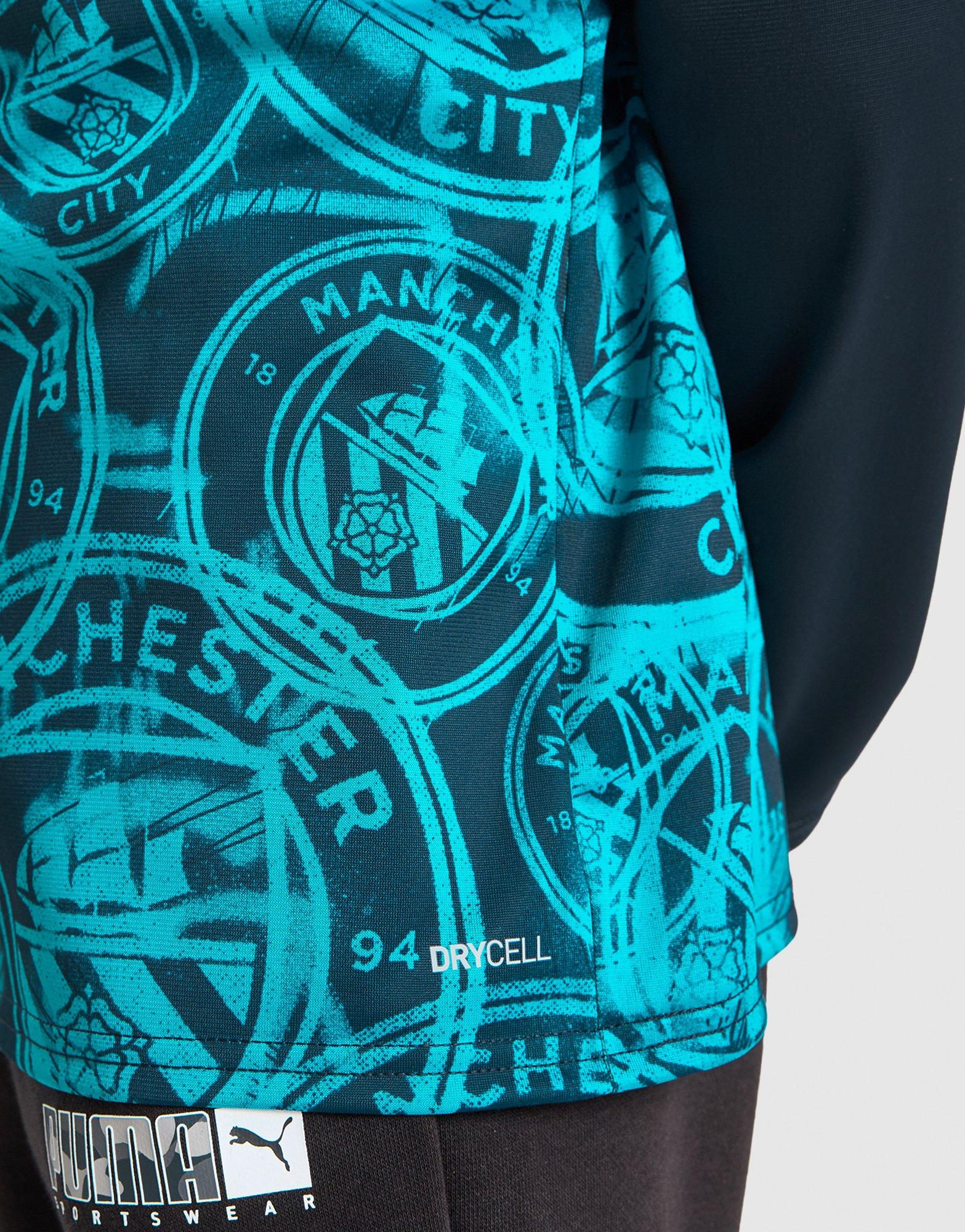 PUMA Manchester City FC Warm Up 1/4 Zip Top Junior
