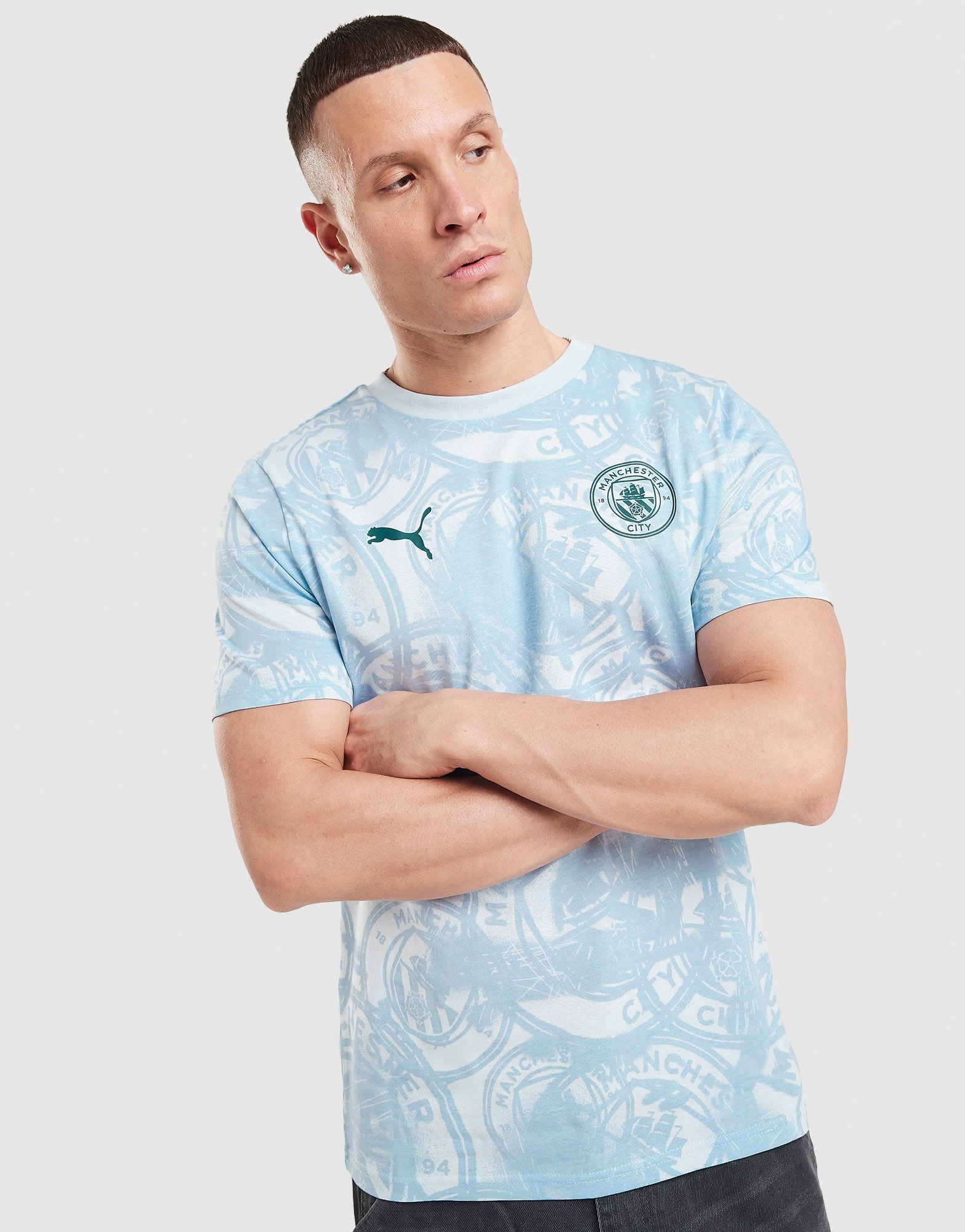 Blue PUMA Manchester City FC FtblCulture T-Shirt - JD Sports Global