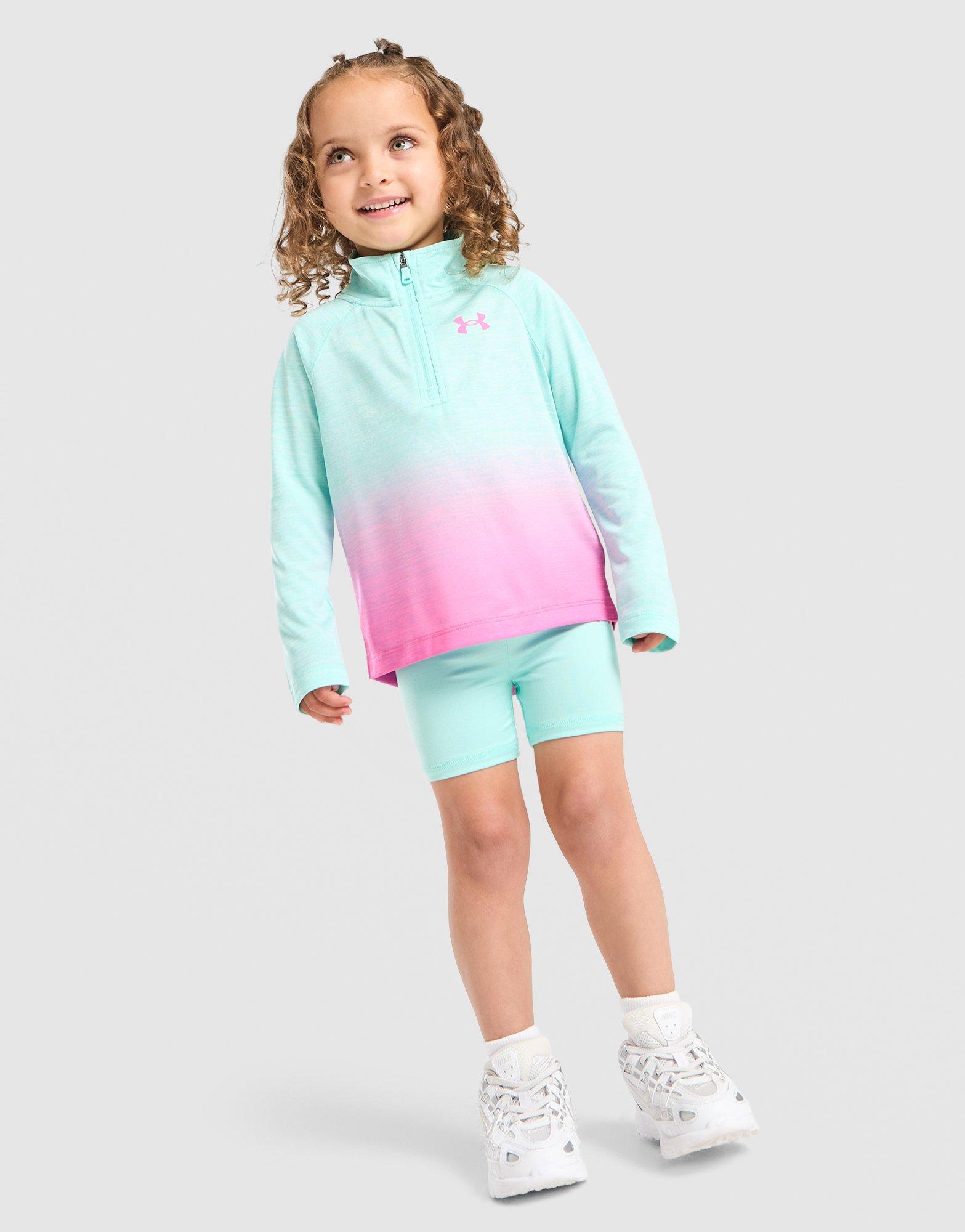 Under Armour Girls' Fade 1/4 Zip Top/Shorts Set Infant