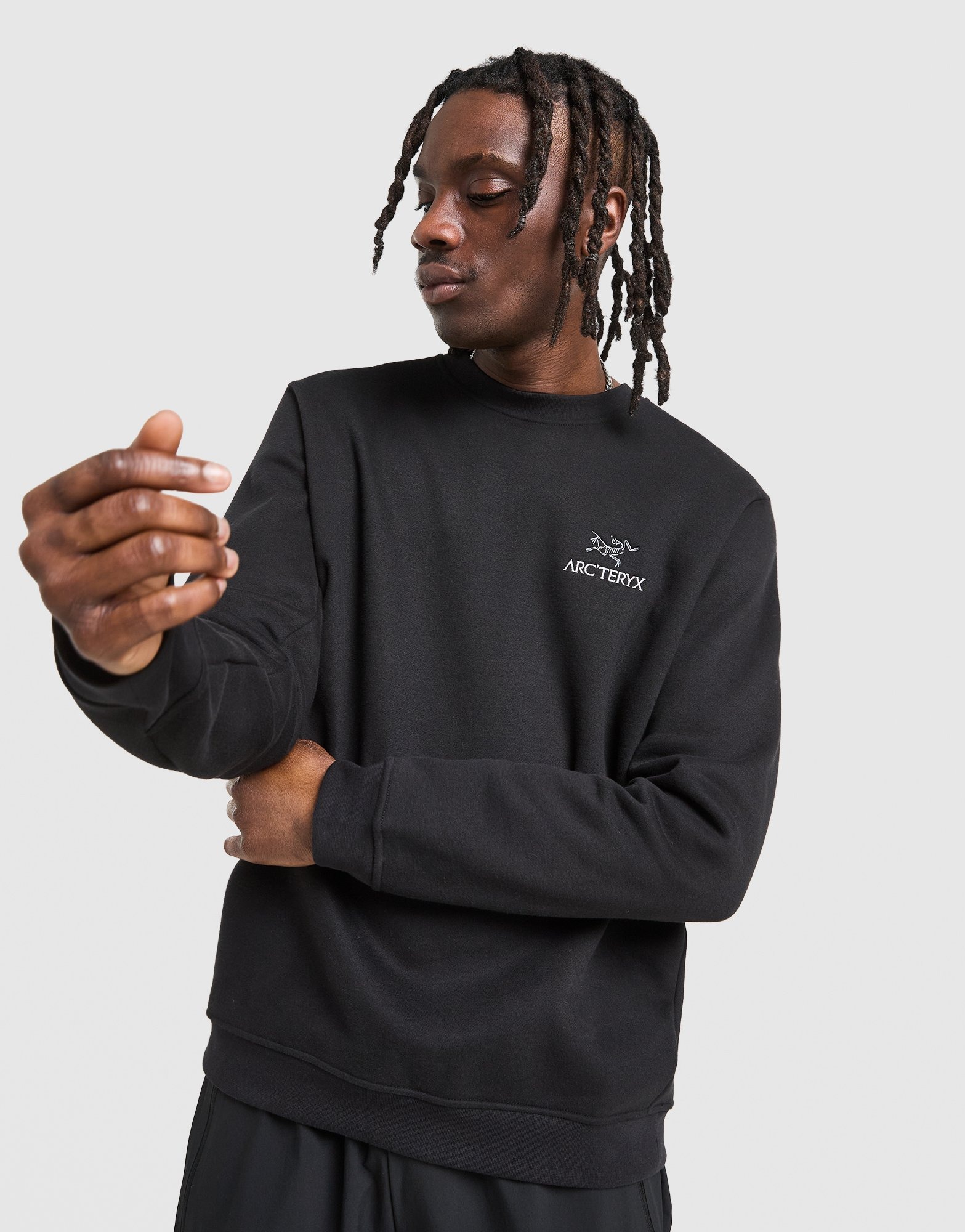 ARC'TERYX Emblem Fleece Crew M Mサイズ ブラック Black Arc'teryx Emblem Fleece Crew Neck Pullover - JD Sports Global