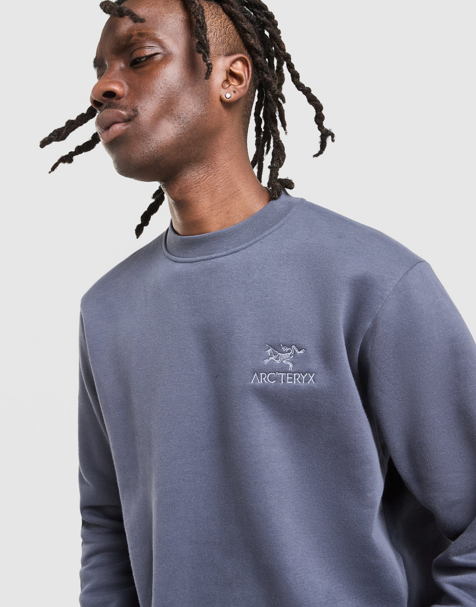 Grey Arc'teryx Emblem Fleece Crew Neck Pullover - JD Sports Global