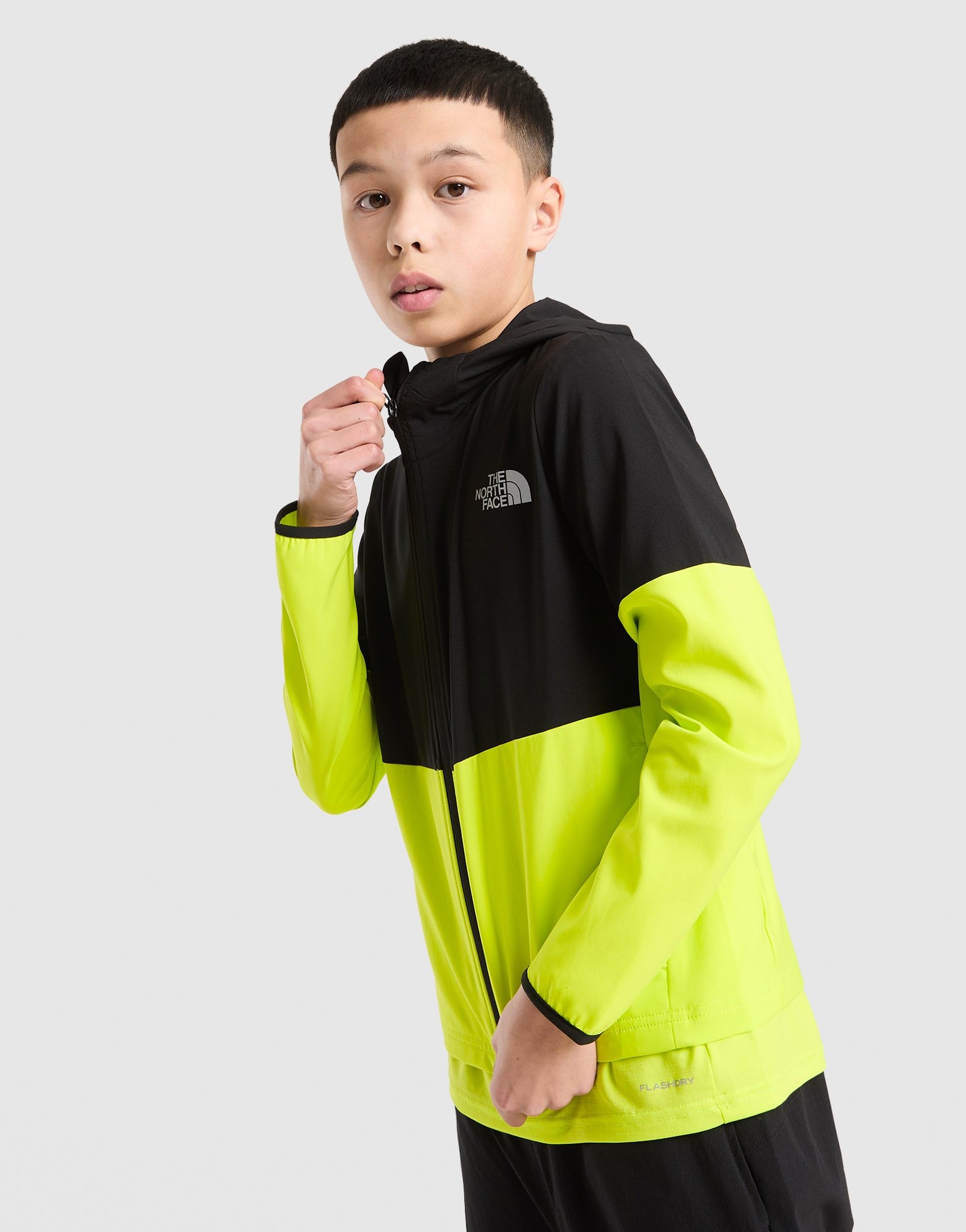 Black The North Face On Trail Colour Block Windbreaker Jacket