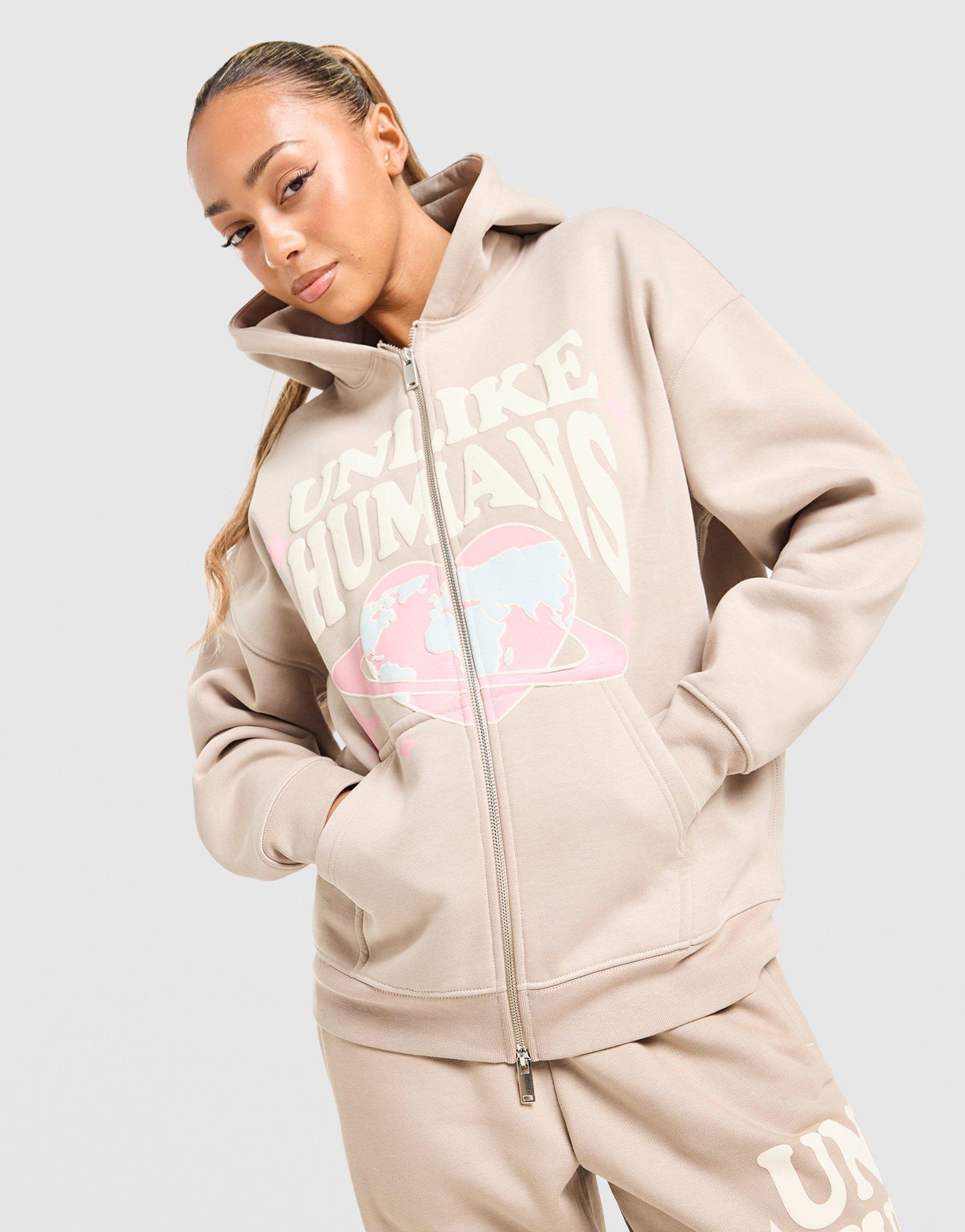Unlike Humans Protect Full Zip Felpa Con Cappuccio