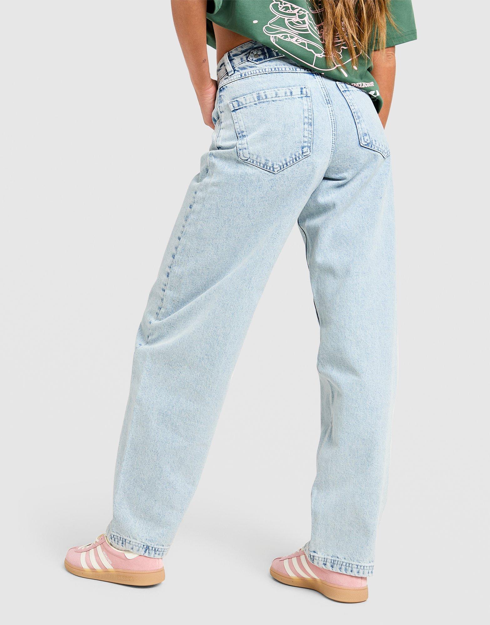 Unlike Humans Mid-Rise Barrel Jeans