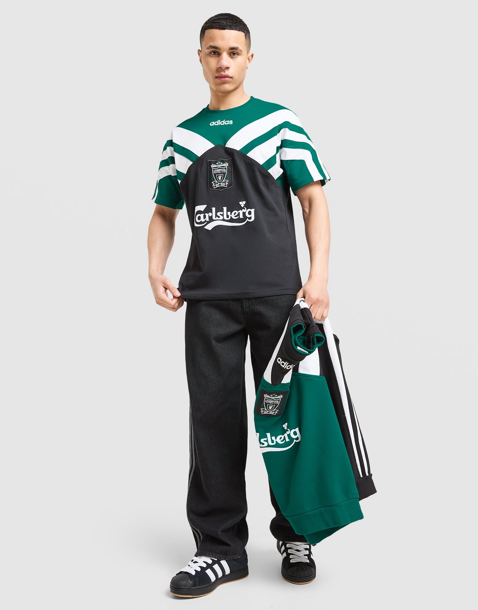 Liverpool リバプールFC adidas ユニフォーム 95-96 Zwart adidas Liverpool FC 95/96 Away T-Shirt - JD Sports Nederland
