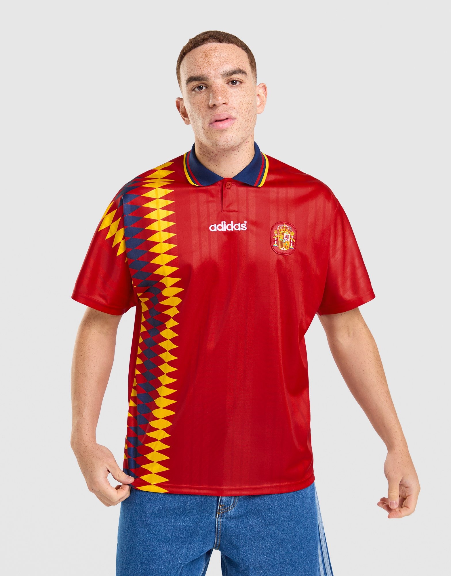 Red adidas Originals Spain Home Jersey 1994 - JD Sports Global