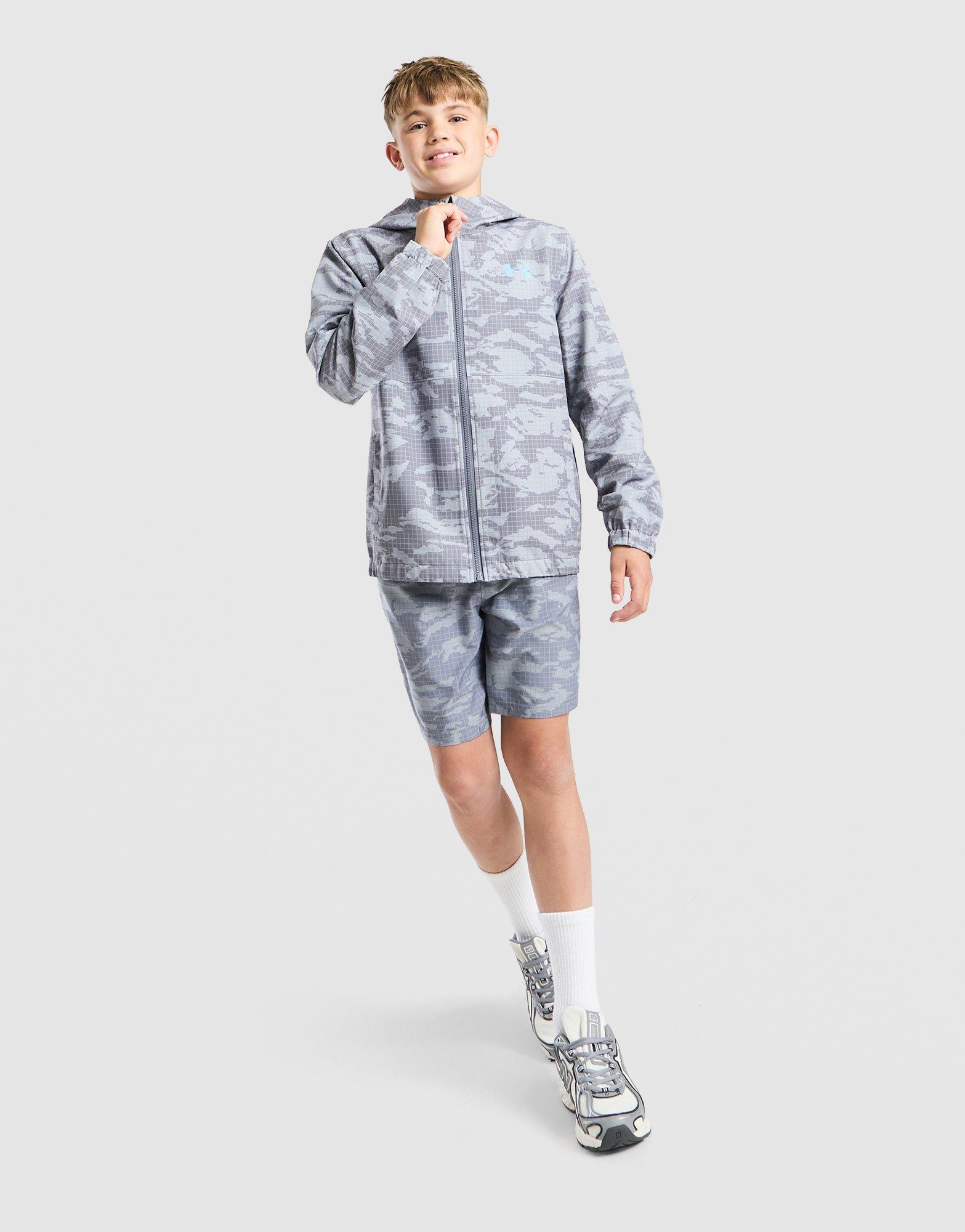 Under Armour All Over Print Camo Windbreaker Juniot