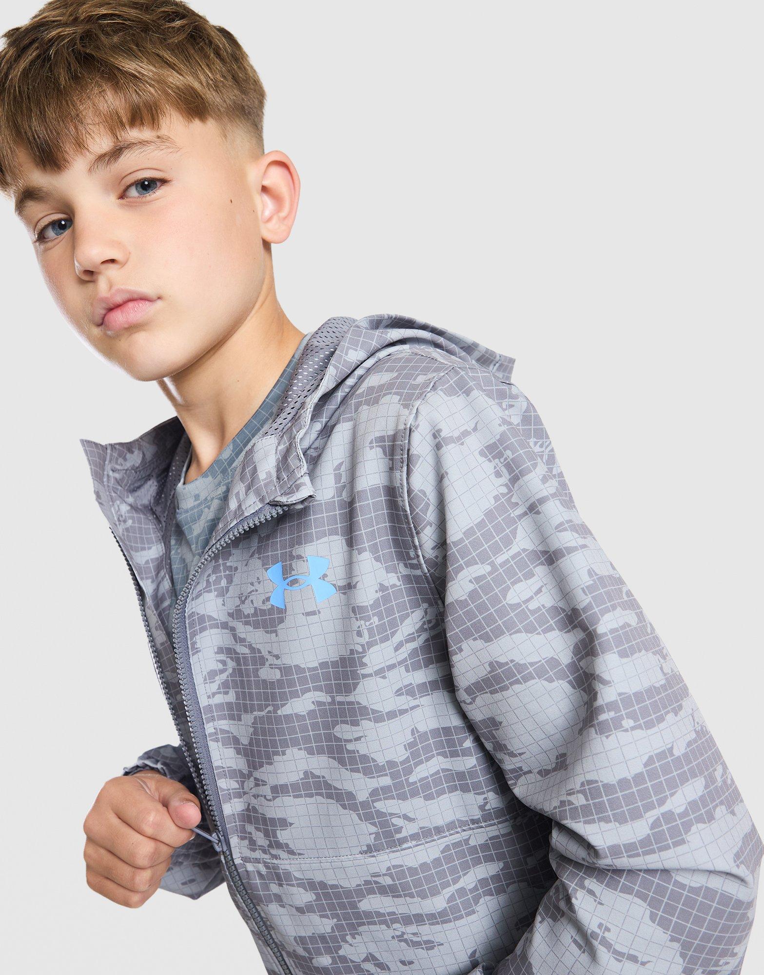 Under Armour All Over Print Camo Windbreaker Juniot