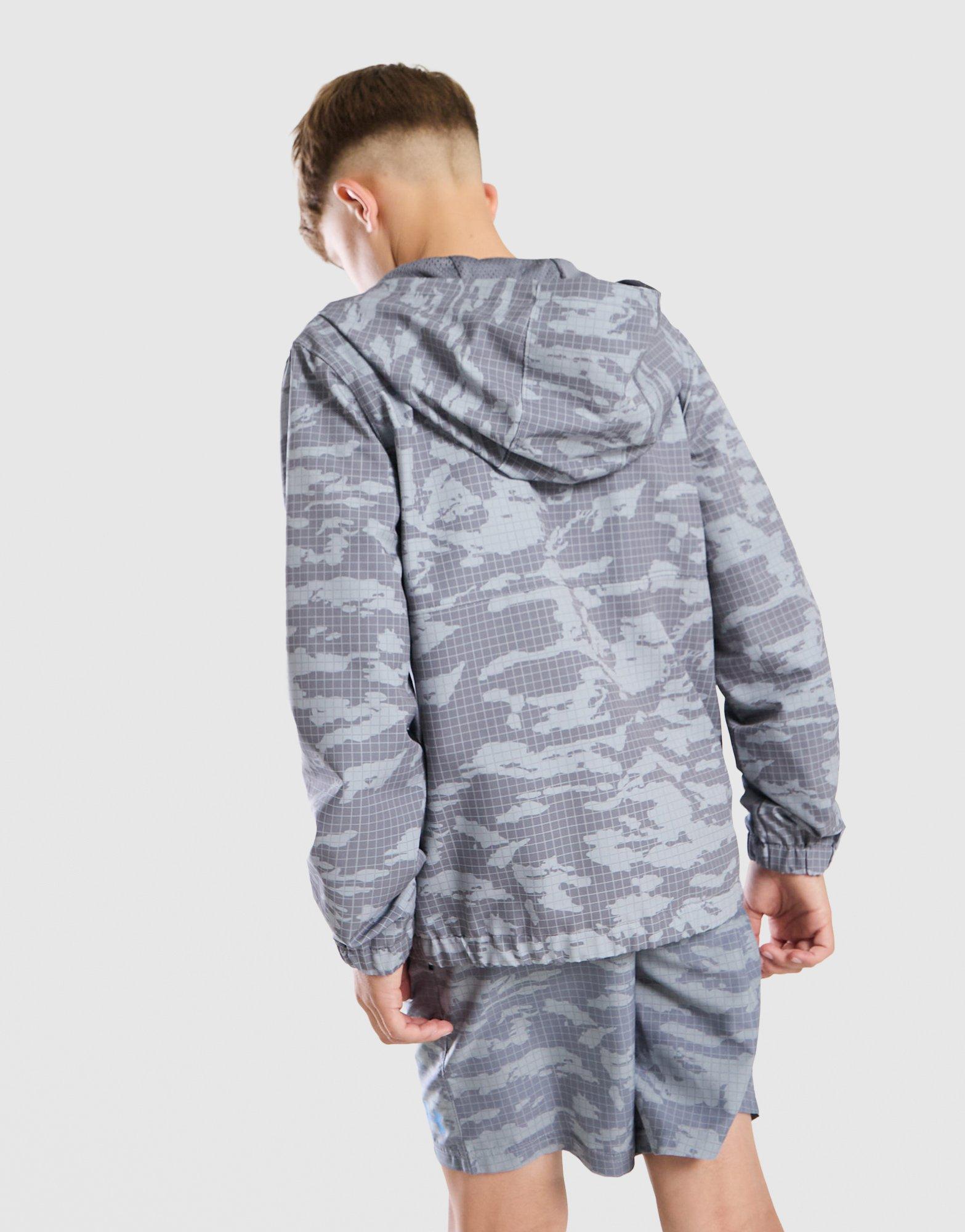 Under Armour All Over Print Camo Windbreaker Juniot