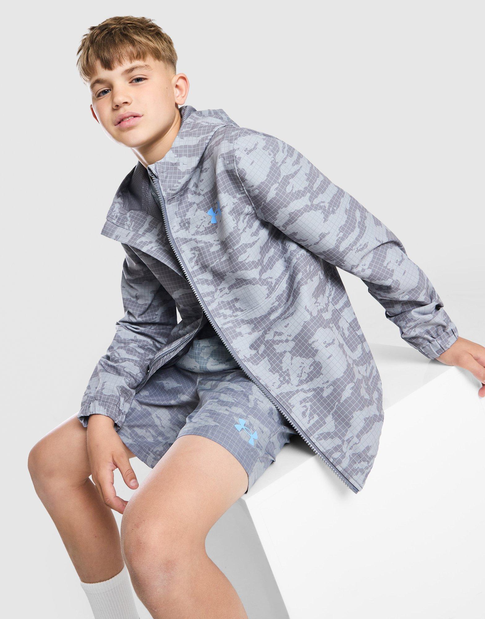 Under Armour All Over Print Camo Windbreaker Juniot
