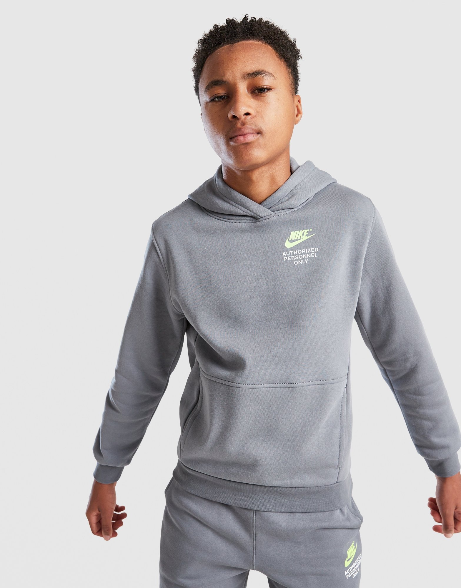 Grey Nike Graphic Hoodie Junior - JD Sports Global