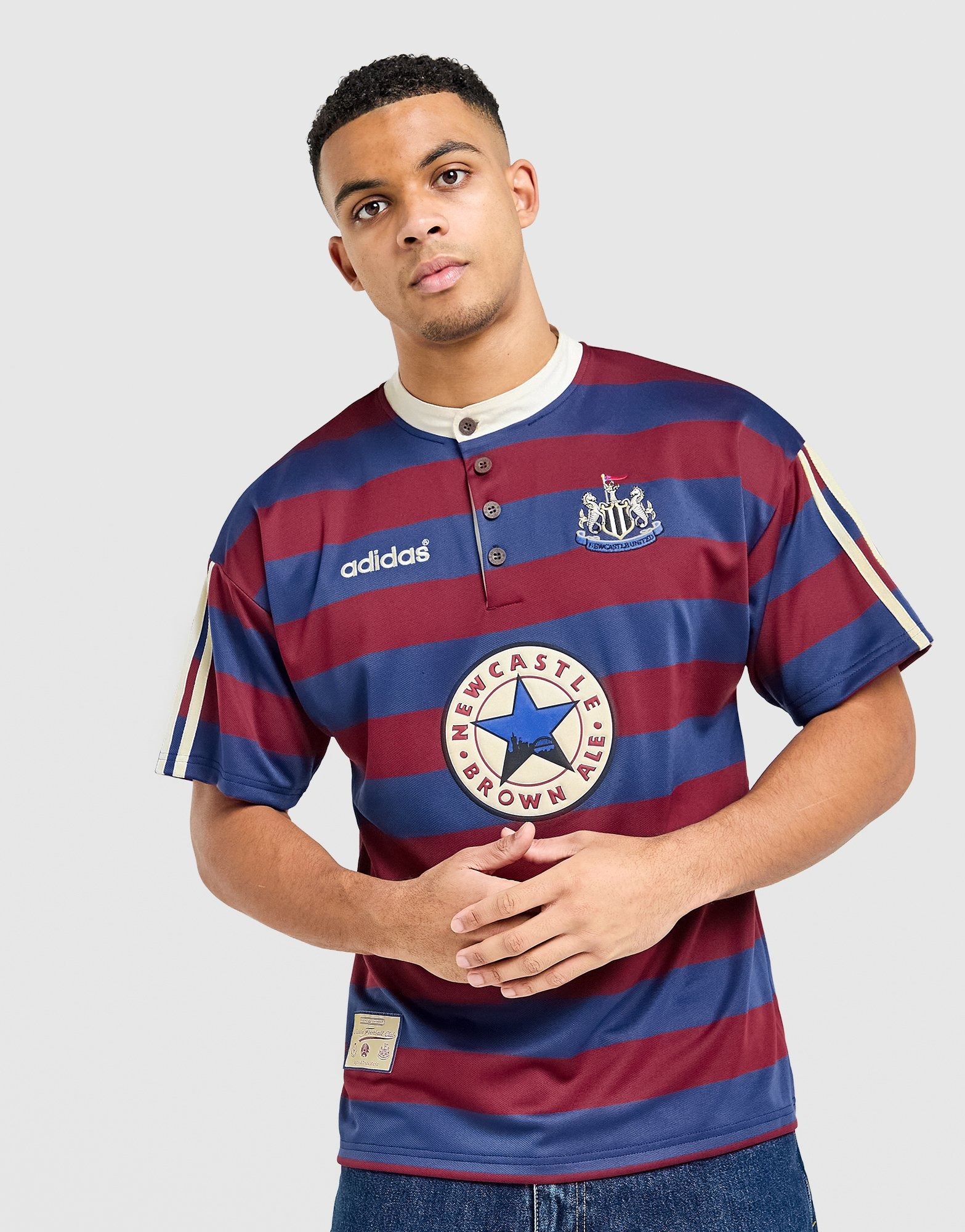 adidas Newcastle United アウェイシャツ Blue adidas Originals Newcastle United FC 95/96 Away Shirt - JD