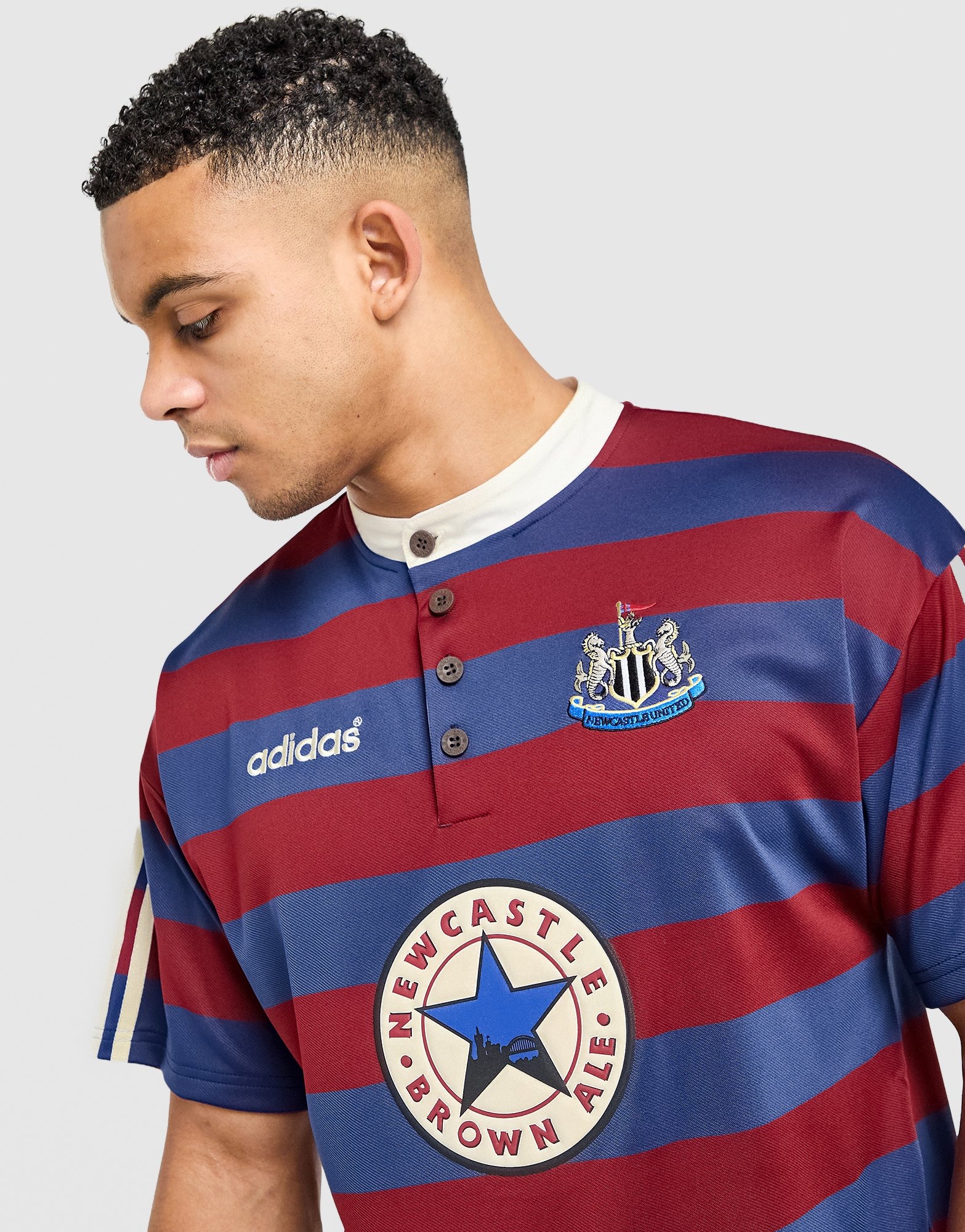 adidas Newcastle United FC 95/96 Away Jersey Noble Indigo/Team Collegiate Burgundy — foto 3