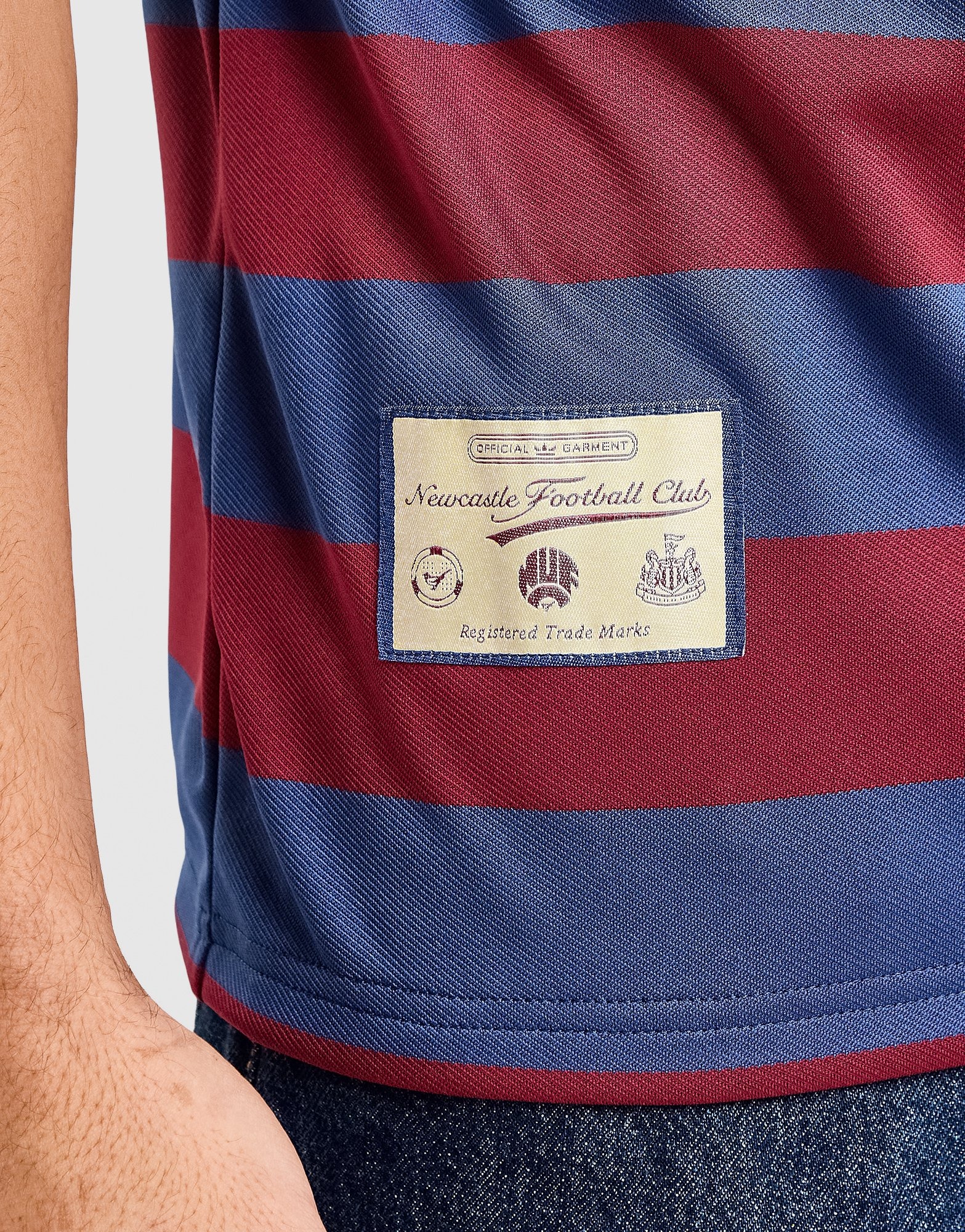 adidas Newcastle United FC 95/96 Away Jersey Noble Indigo/Team Collegiate Burgundy — foto 4
