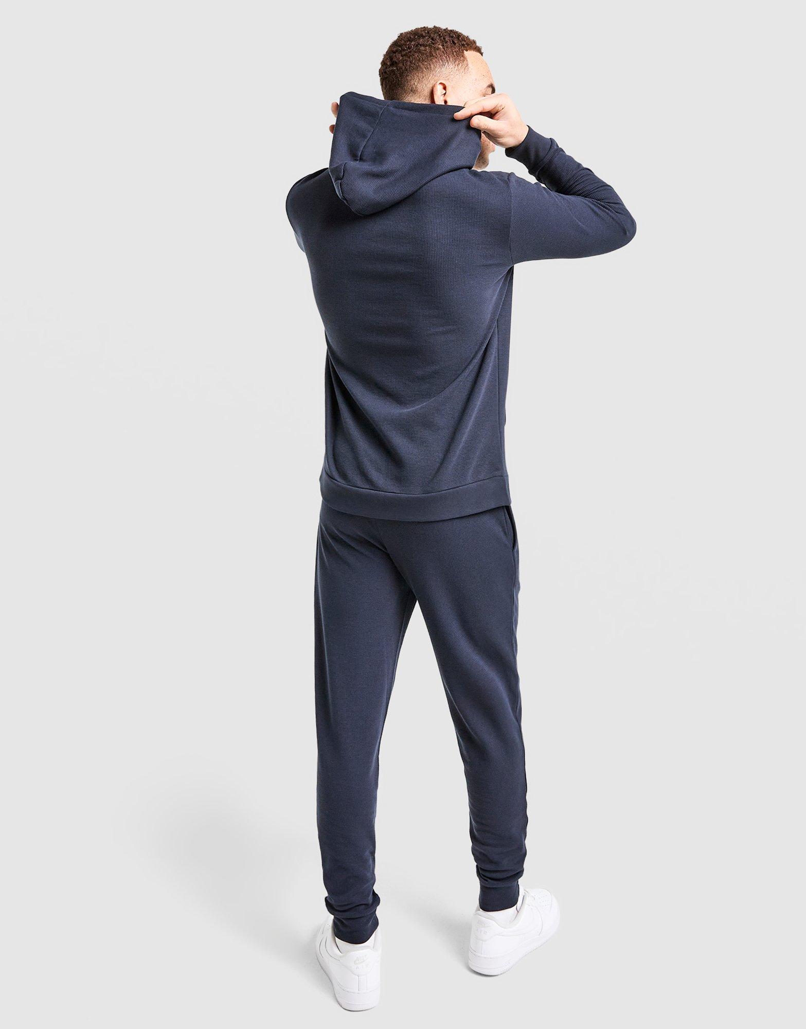 BOSS Waffle Full Zip Hooded Tracksuit