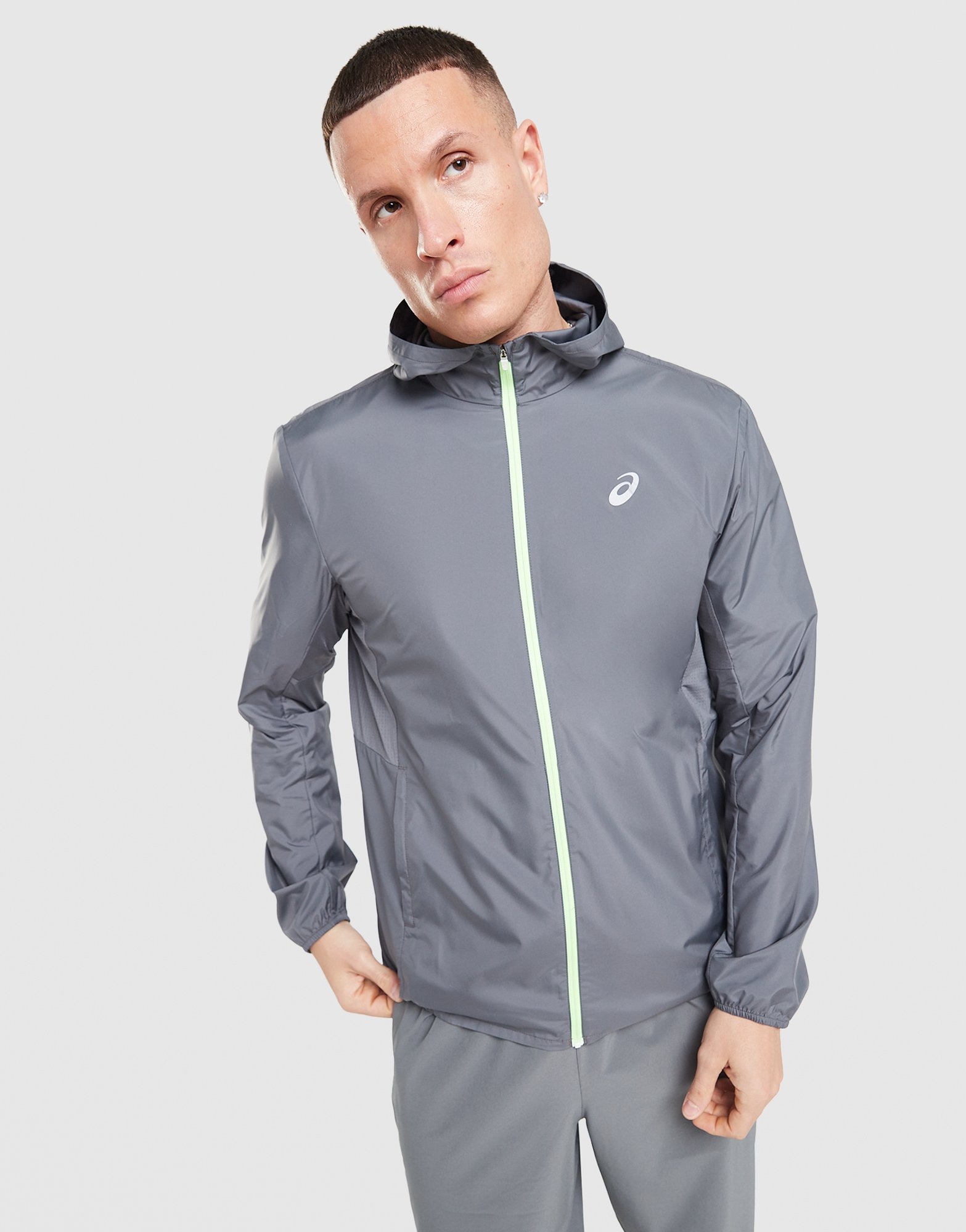 Grey ASICS CORE JACKET - JD Sports Global