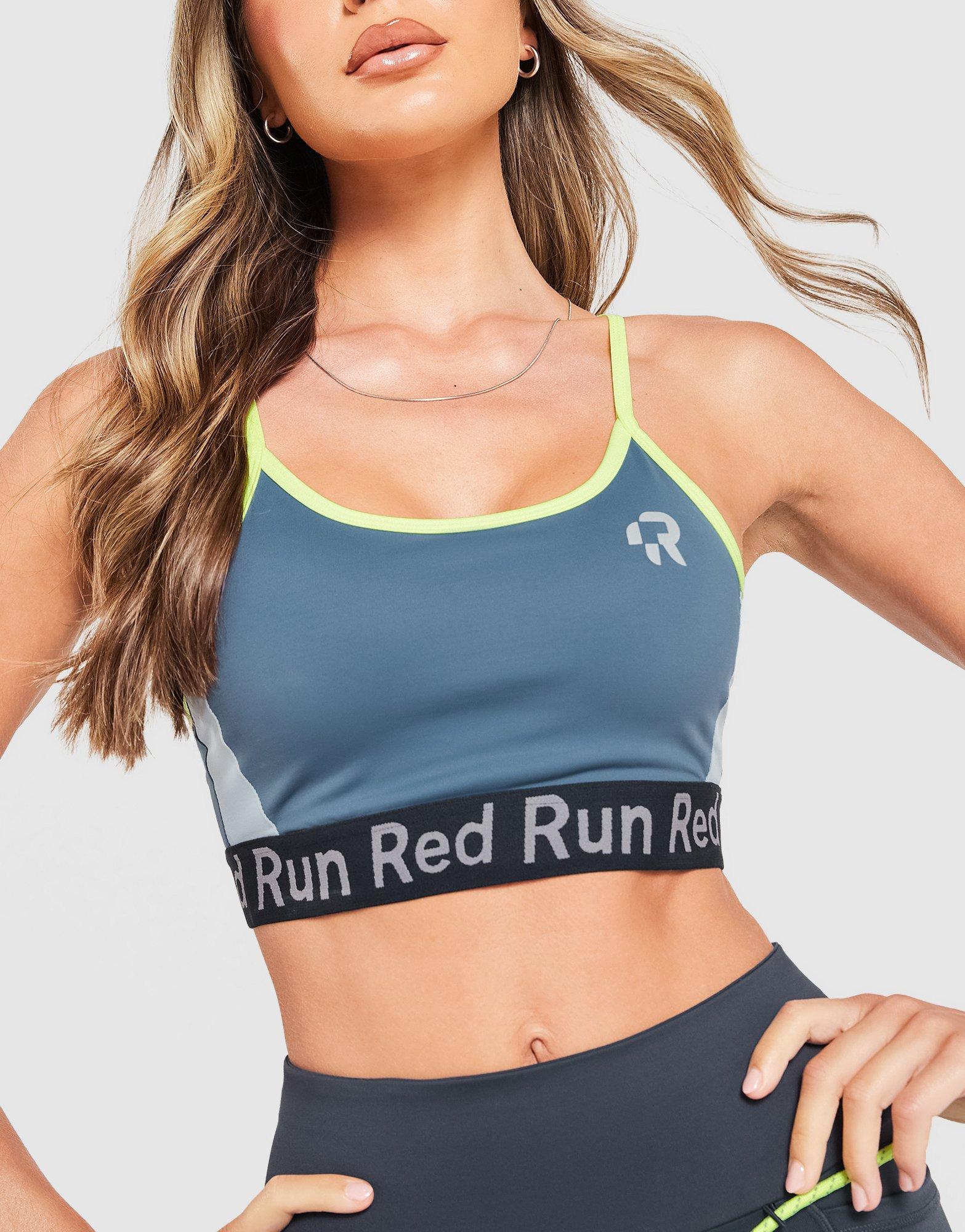 Red Run Activewear Sky Volt Strappy Sports Bra
