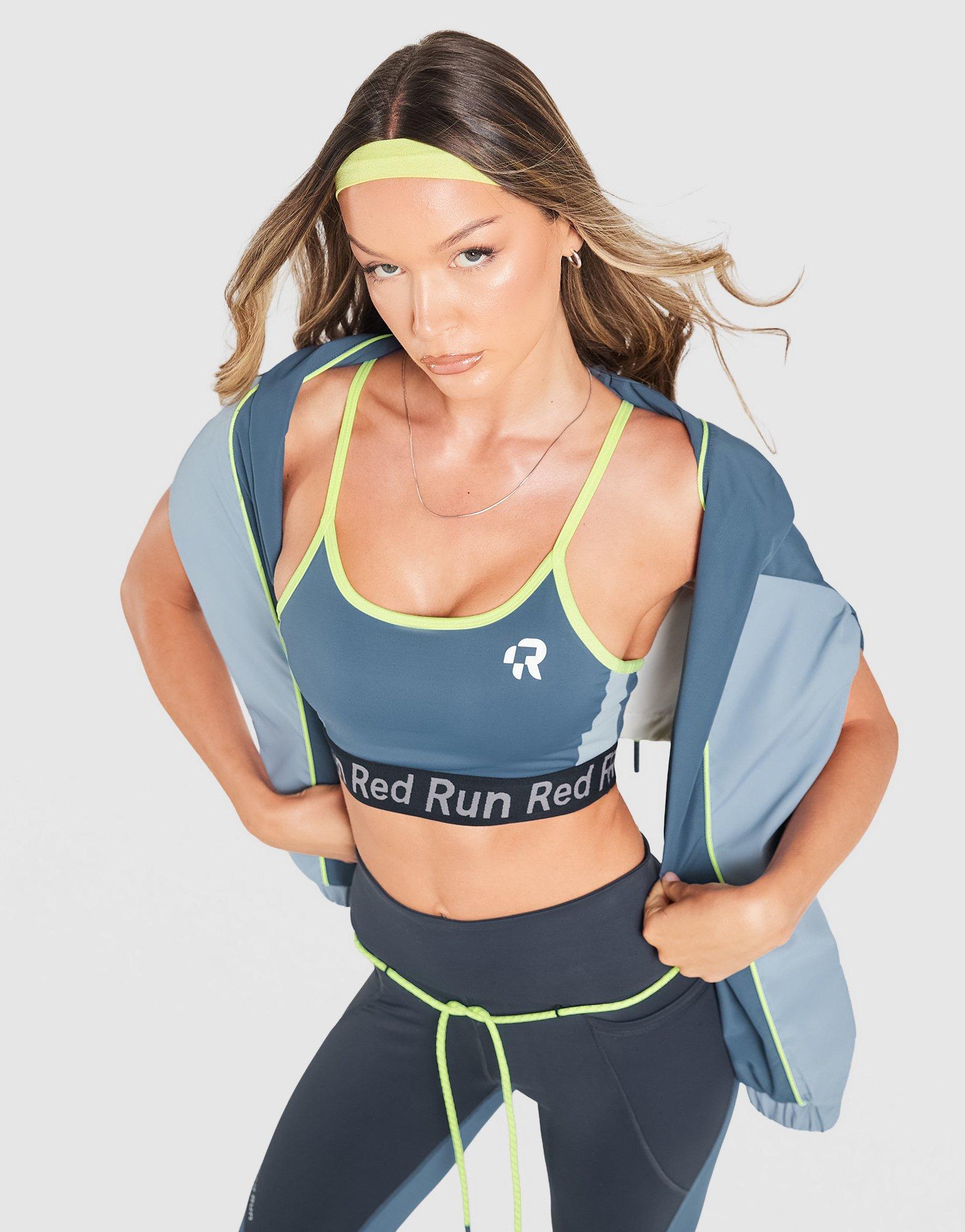 Red Run Activewear Reggiseno Sportivo Strappy Sky Volt