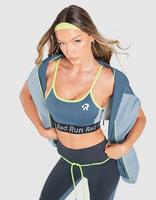 Red Run Activewear Reggiseno Sportivo Strappy Sky Volt