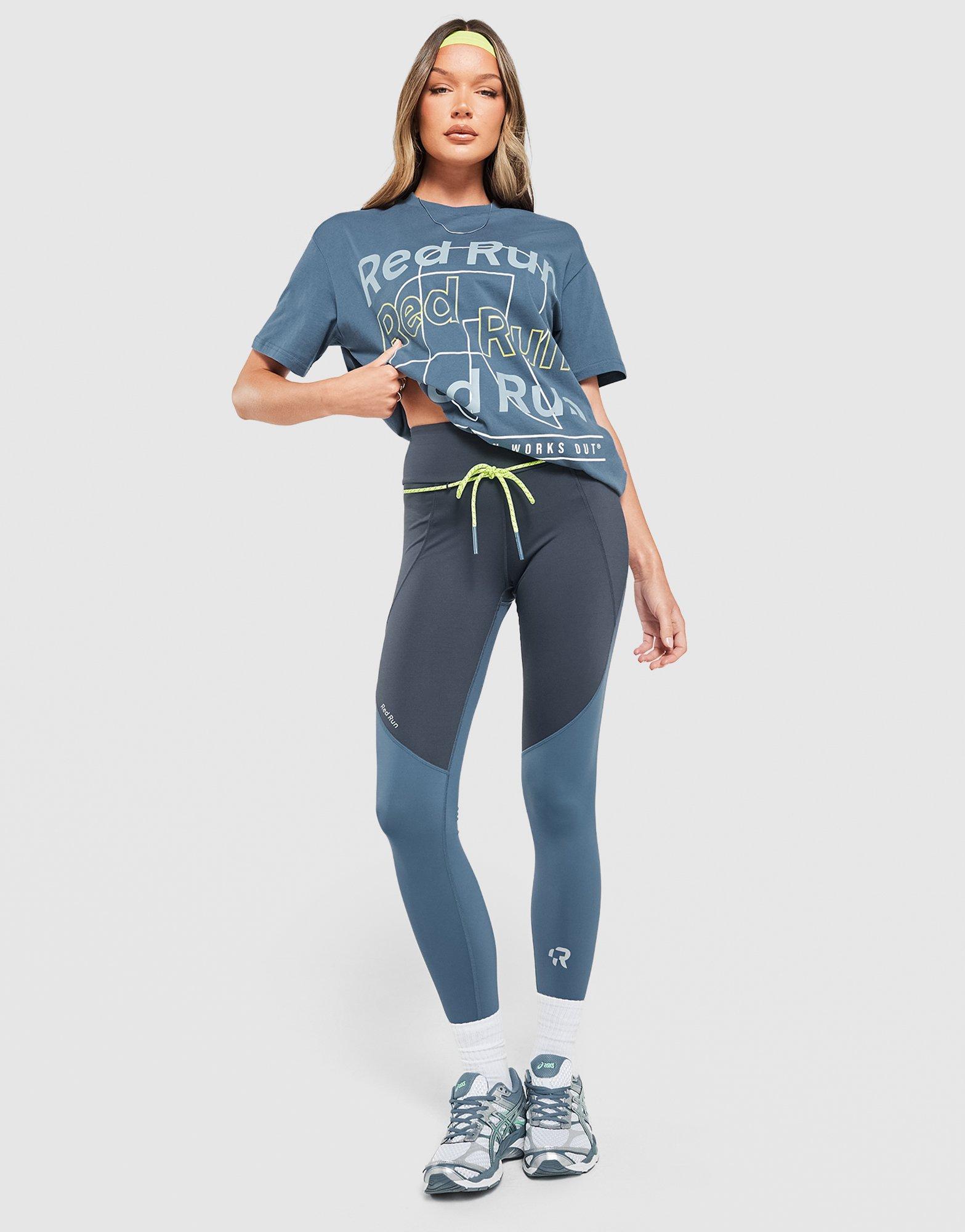 Red Run Activewear Sky Volt Oversized Graphic T-Shirt